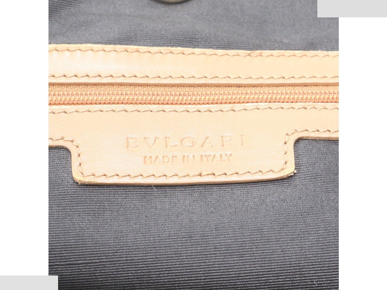 Collezione Leather Canvas Tote Bag — view 9