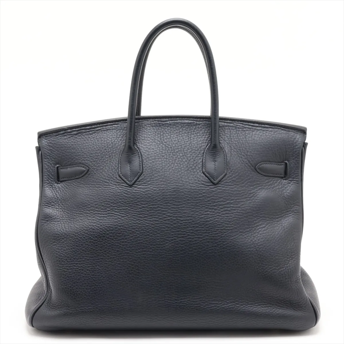 [Individually packaged] Hermes Birkin 35 Letournée Taurillon Clemence Navy Matte Silver Hardware E: 2001 — view 2