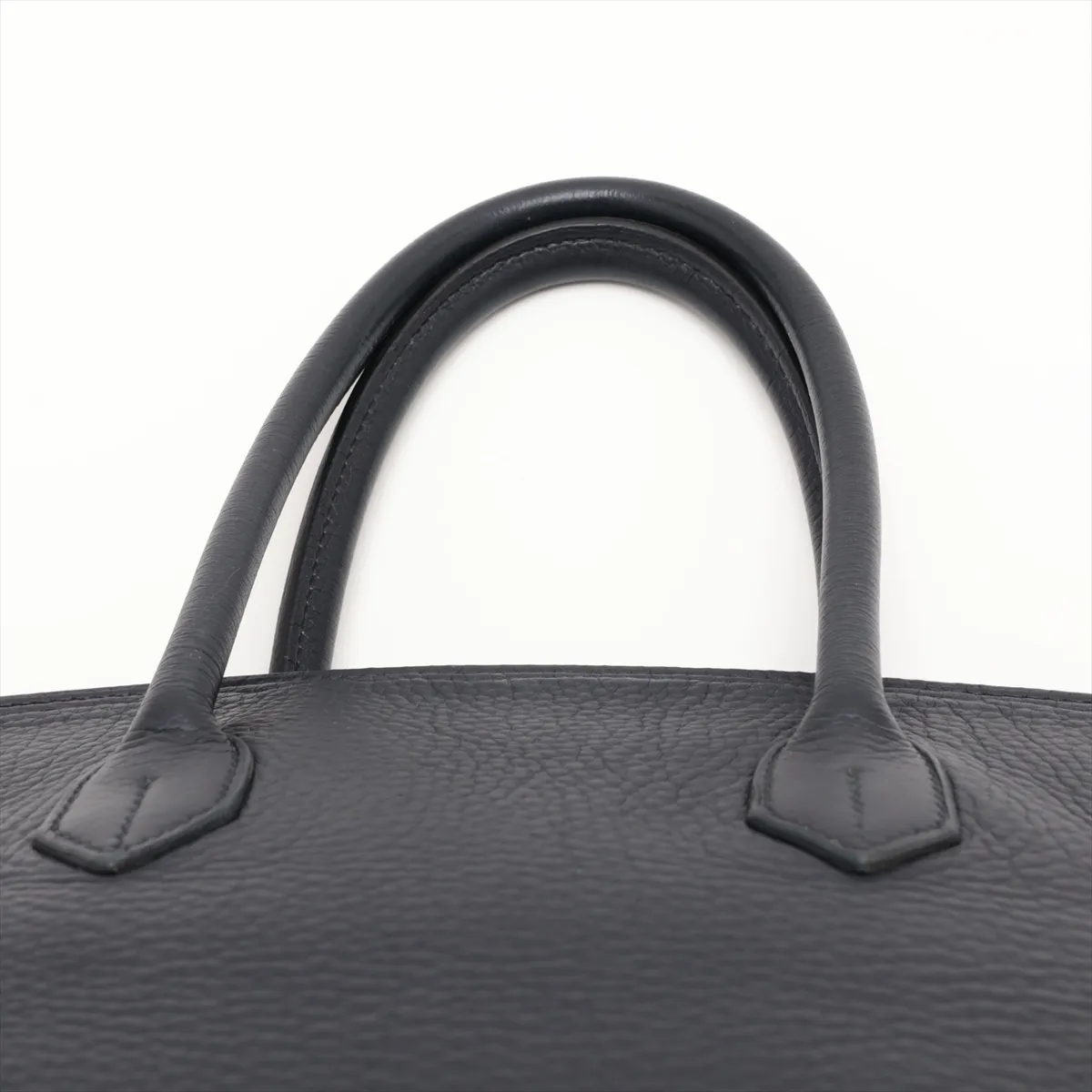 [Individually packaged] Hermes Birkin 35 Letournée Taurillon Clemence Navy Matte Silver Hardware E: 2001 — view 6