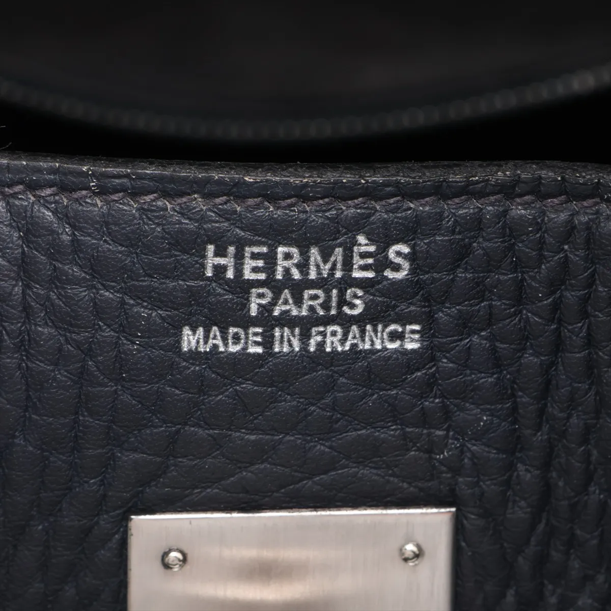 [Individually packaged] Hermes Birkin 35 Letournée Taurillon Clemence Navy Matte Silver Hardware E: 2001 — view 10