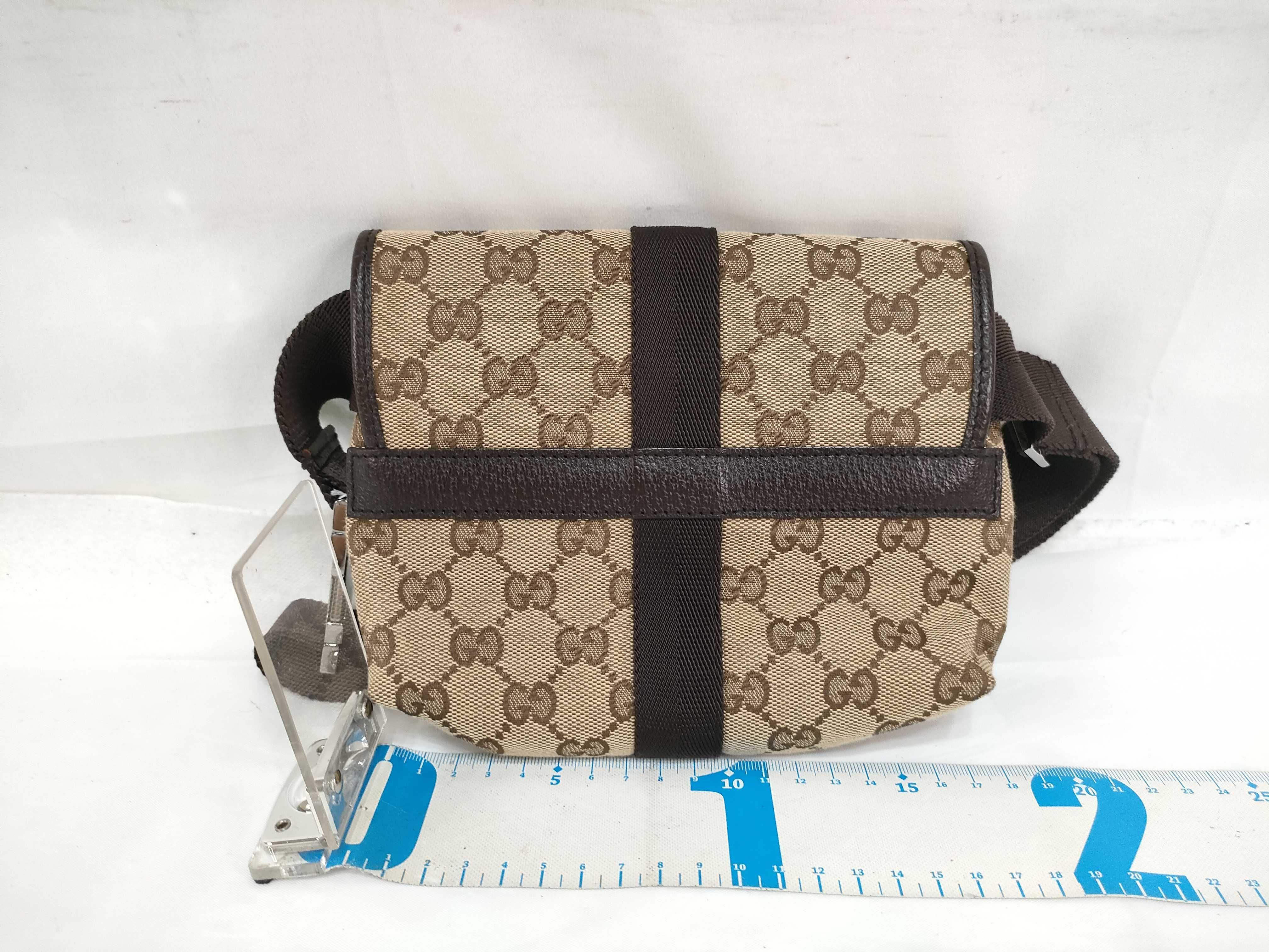GG Canvas Waist Bag (Brown) — view 2