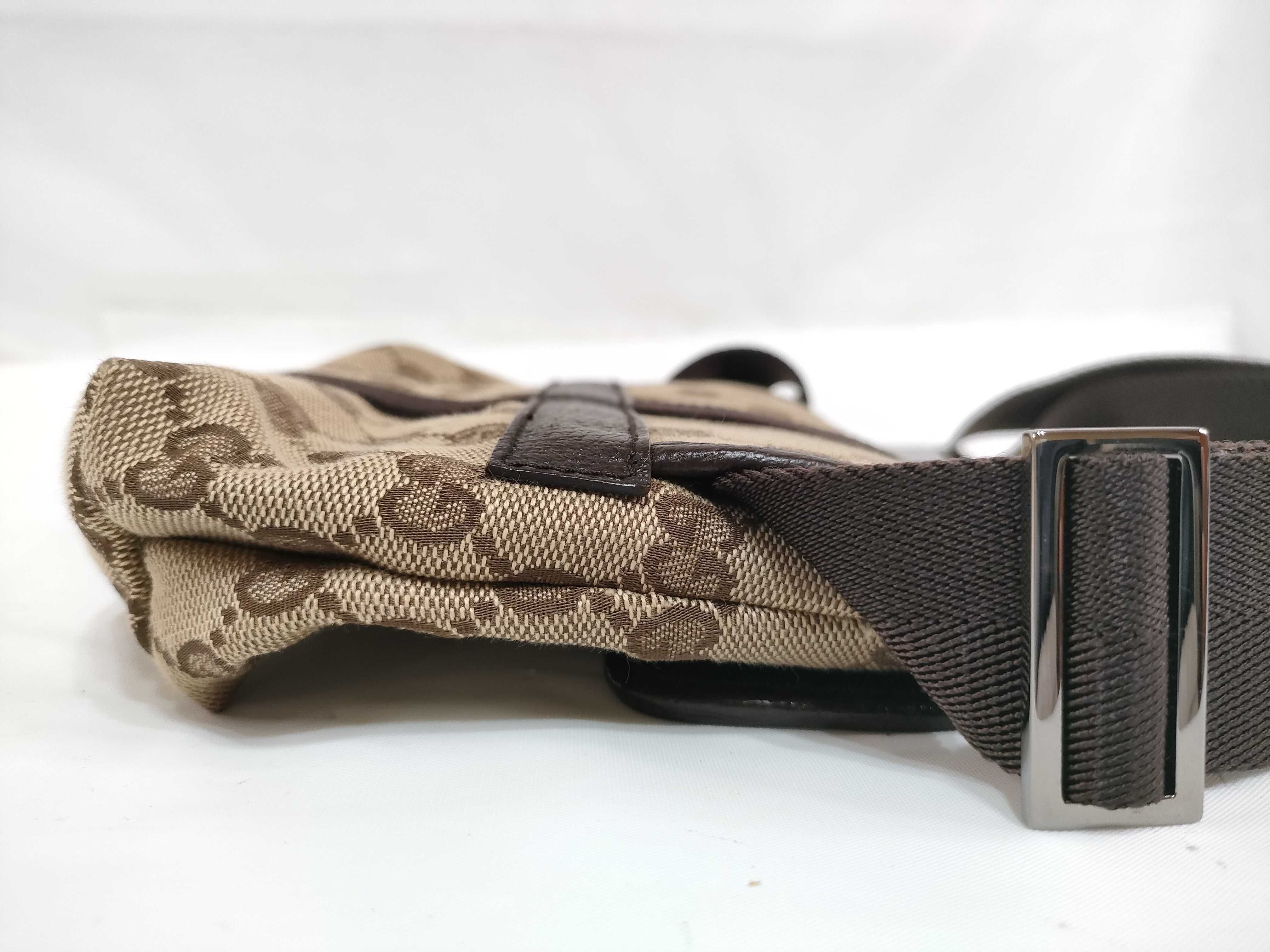 GG Canvas Waist Bag (Brown) — view 7