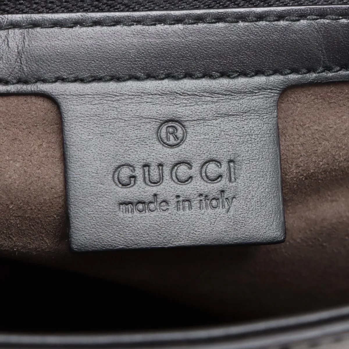 Guccisima leather shoulder bag black 473877 — view 8