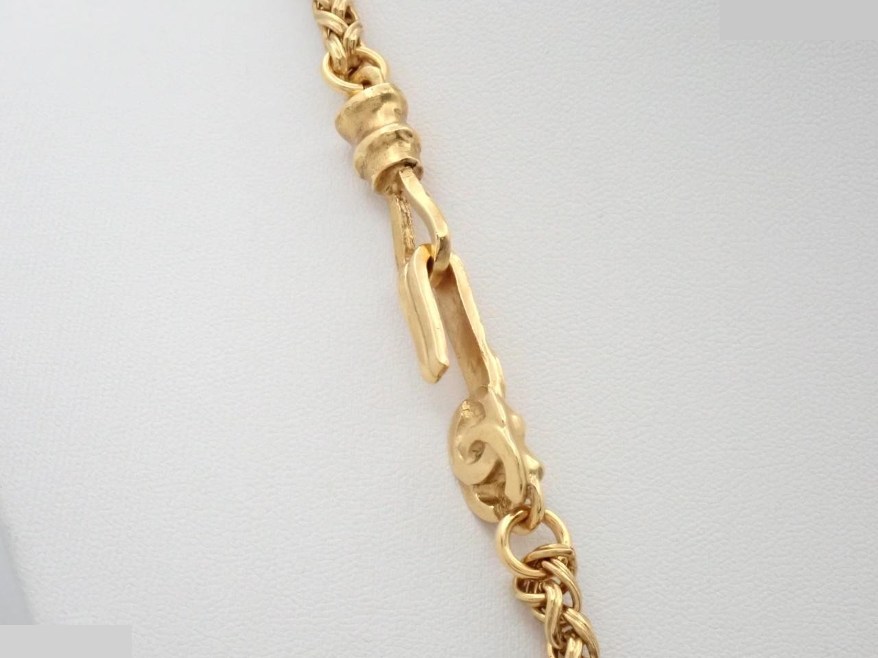 Vintage classic (precious metal) necklace pendant, chain approximately 80cm — view 2