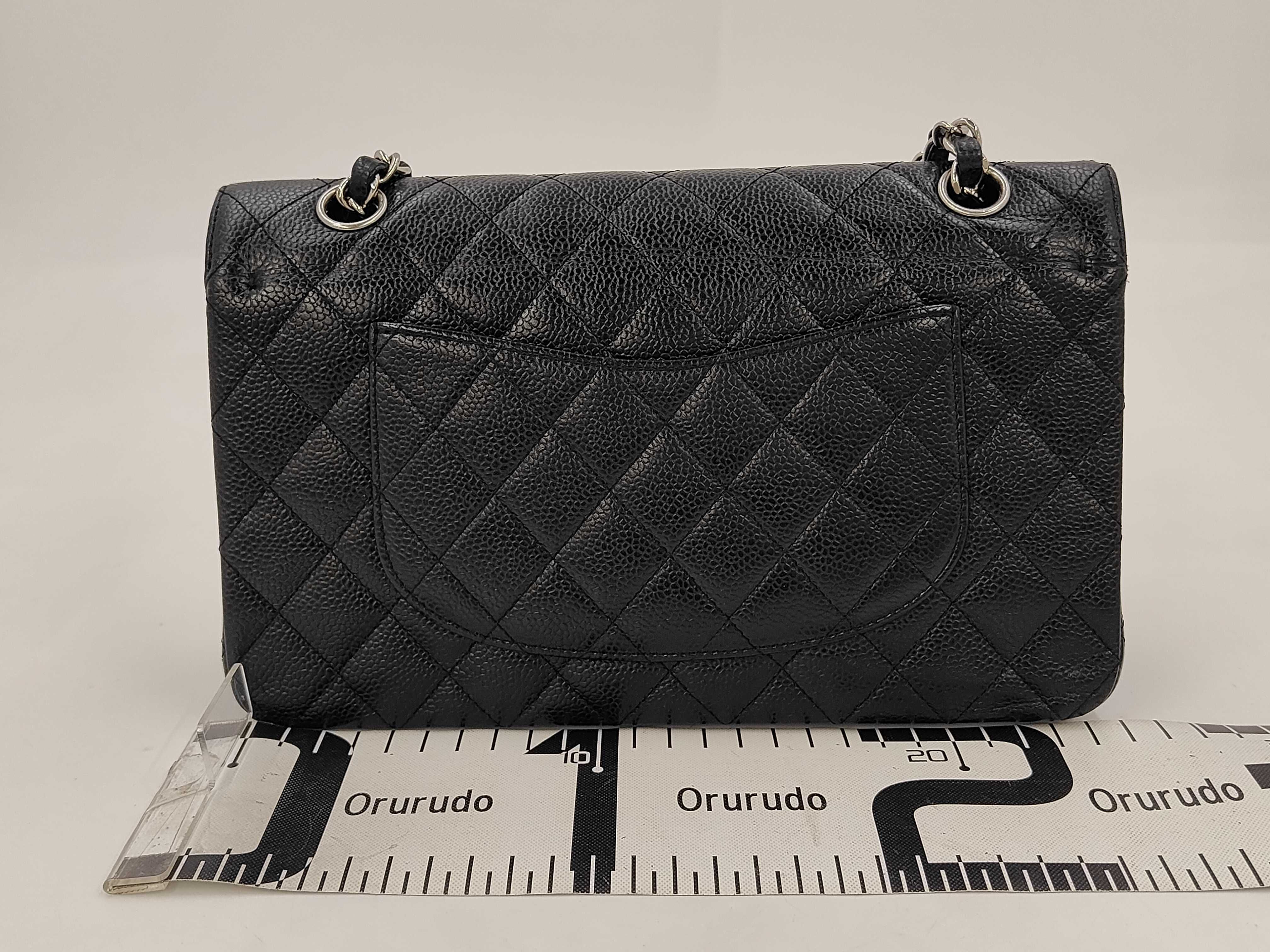 Matelassé Chain Shoulder Bag, Caviar Leather, with original seal, serial number 13-series, 13826660, Black Shoulder Bag — view 2