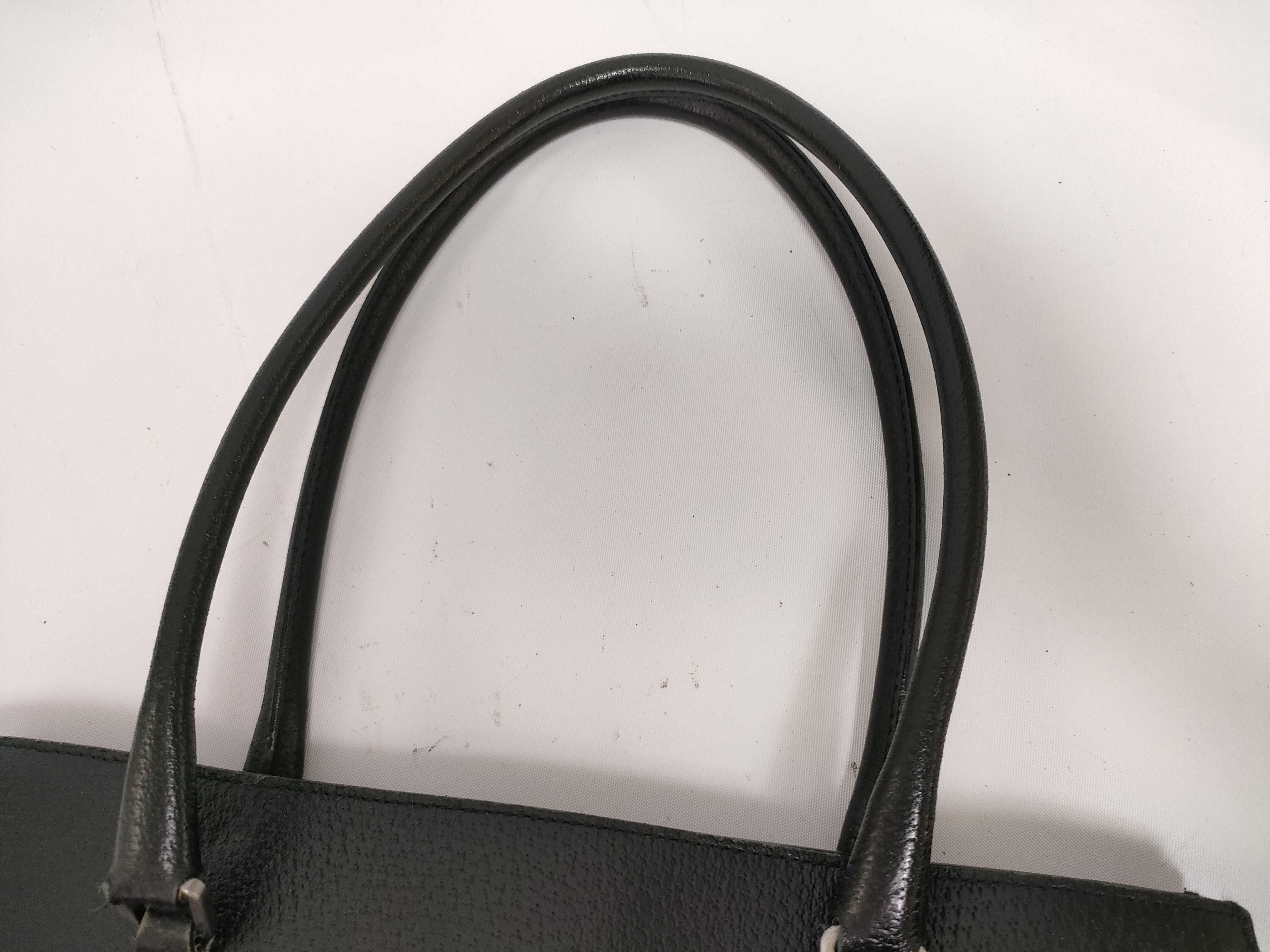 Leather Tote Bag (Black) — view 3