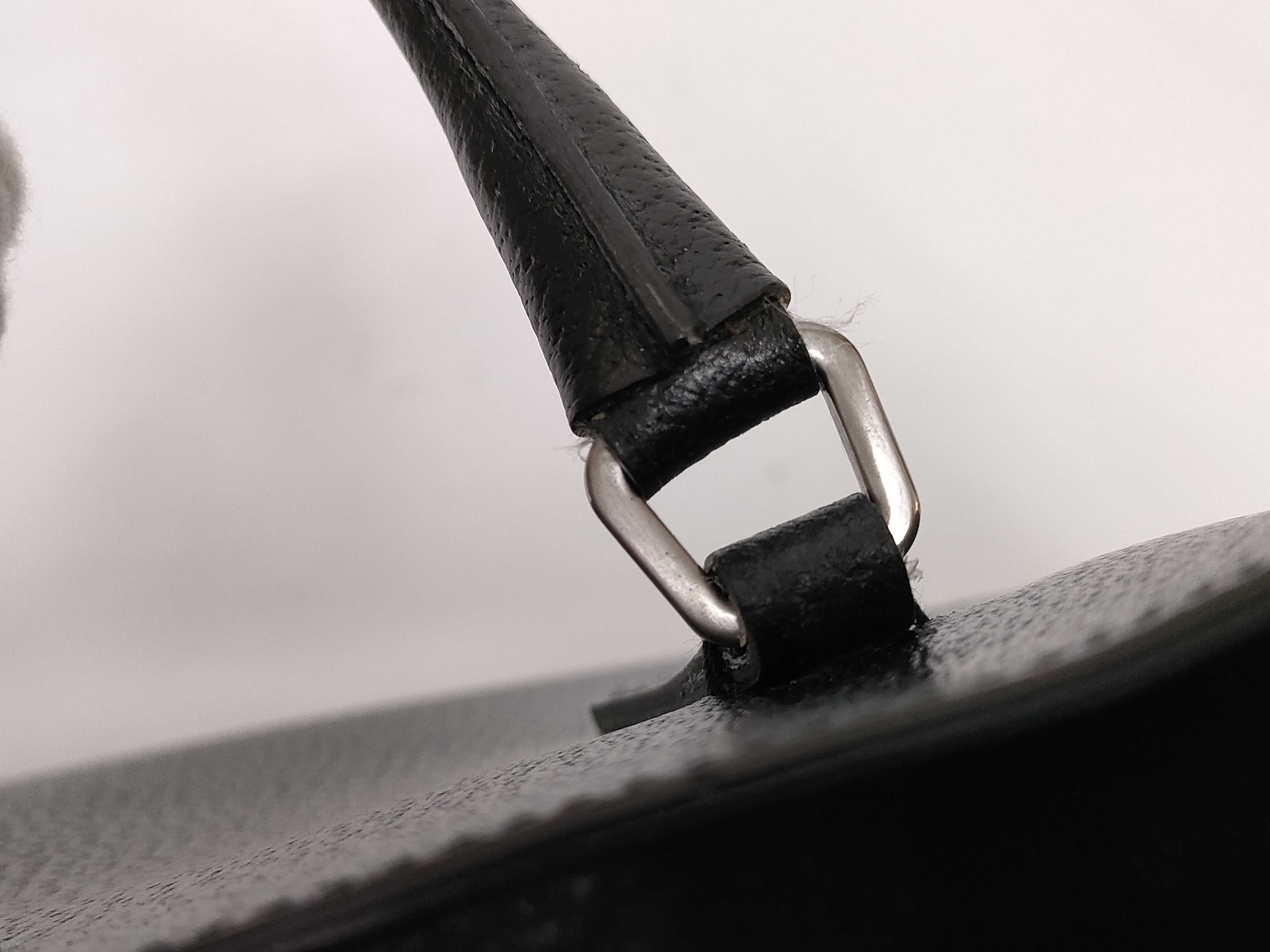Leather Tote Bag (Black) — view 5