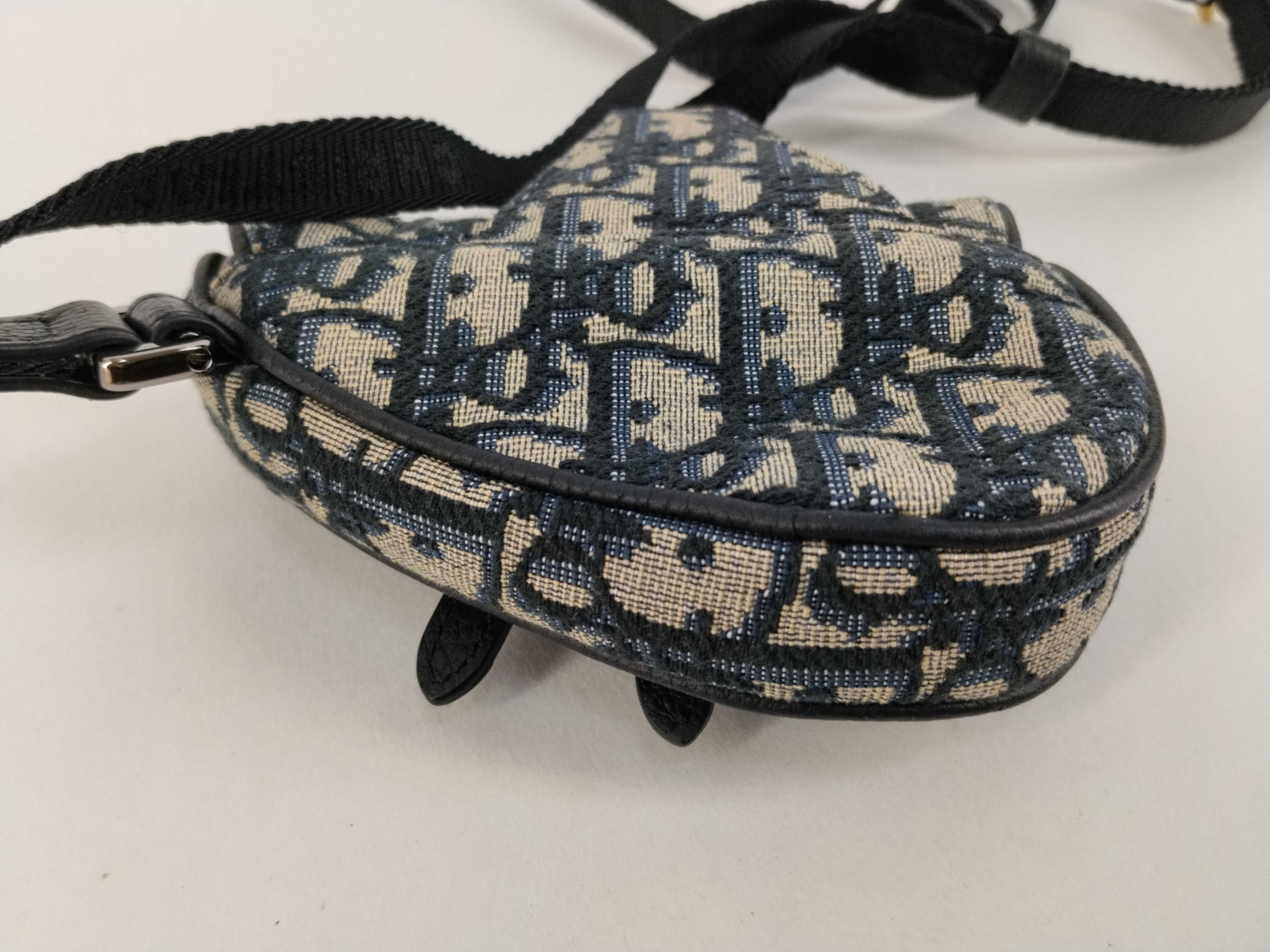 Trotter Dior Oblique Saddle Shoulder Bag — view 7