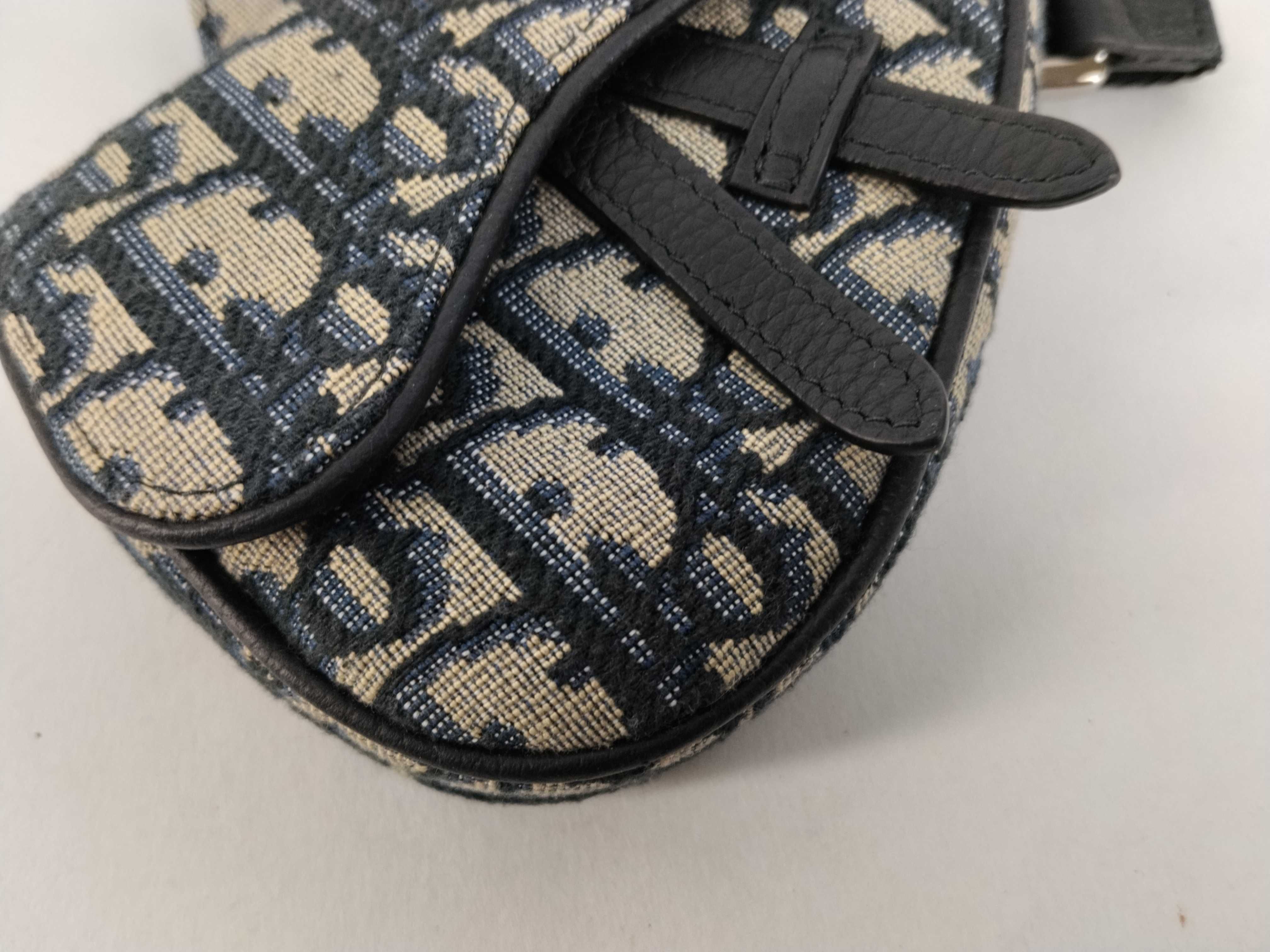 Trotter Dior Oblique Saddle Shoulder Bag — view 8