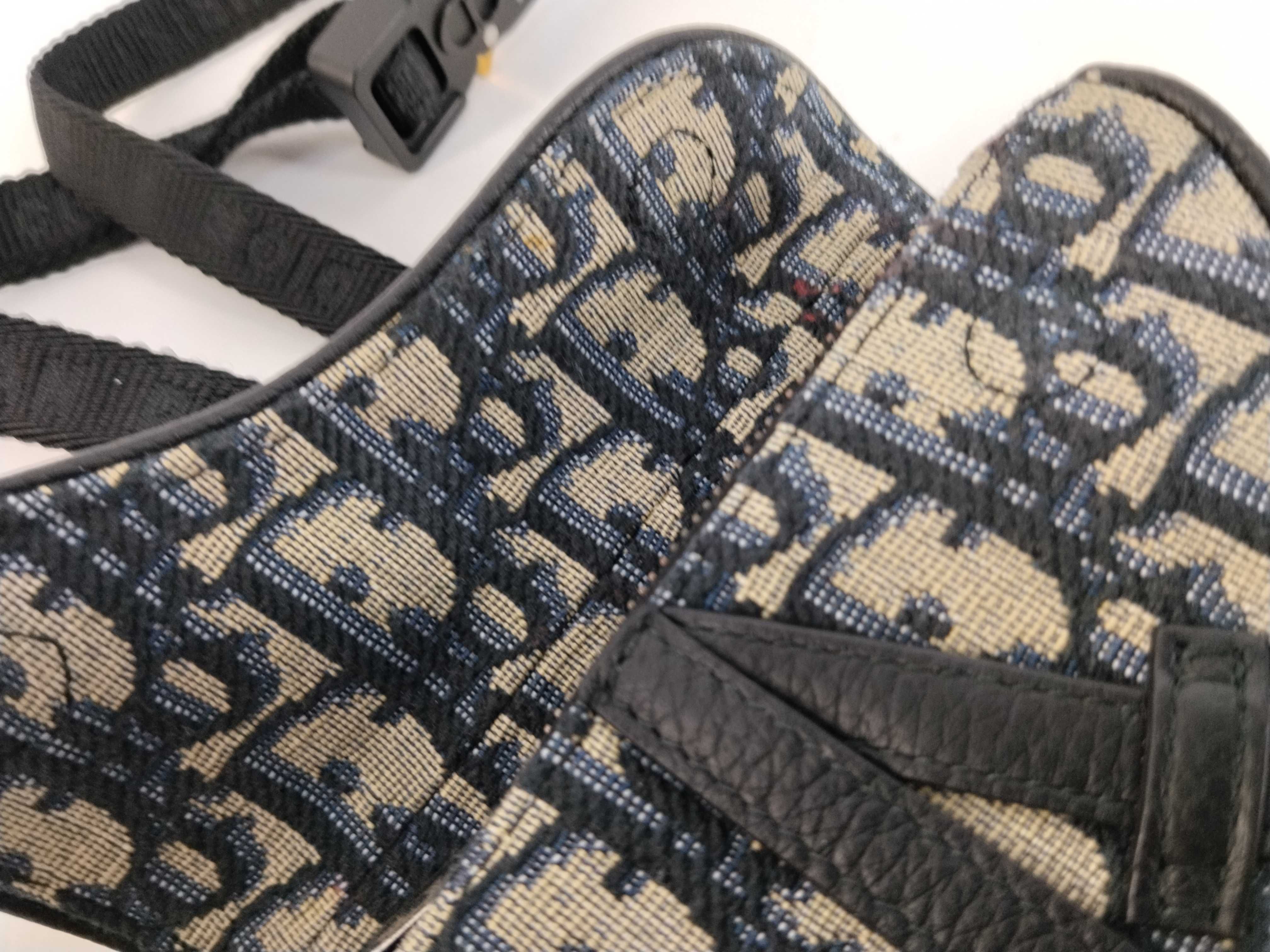 Trotter Dior Oblique Saddle Shoulder Bag — view 9