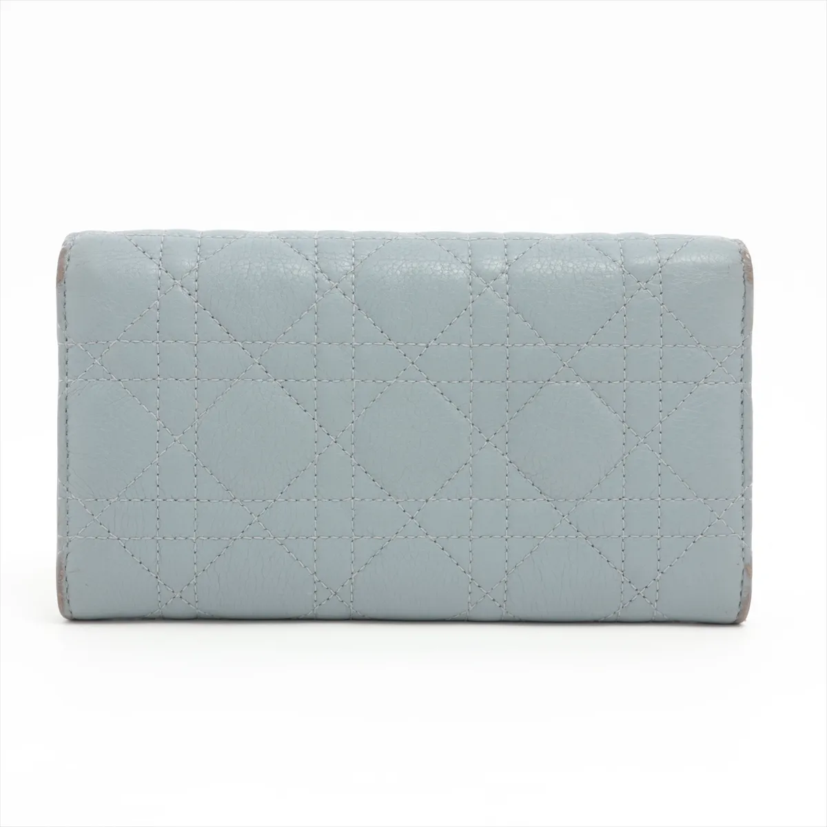 Canage Caro Leather Long Wallet Light Blue — view 2