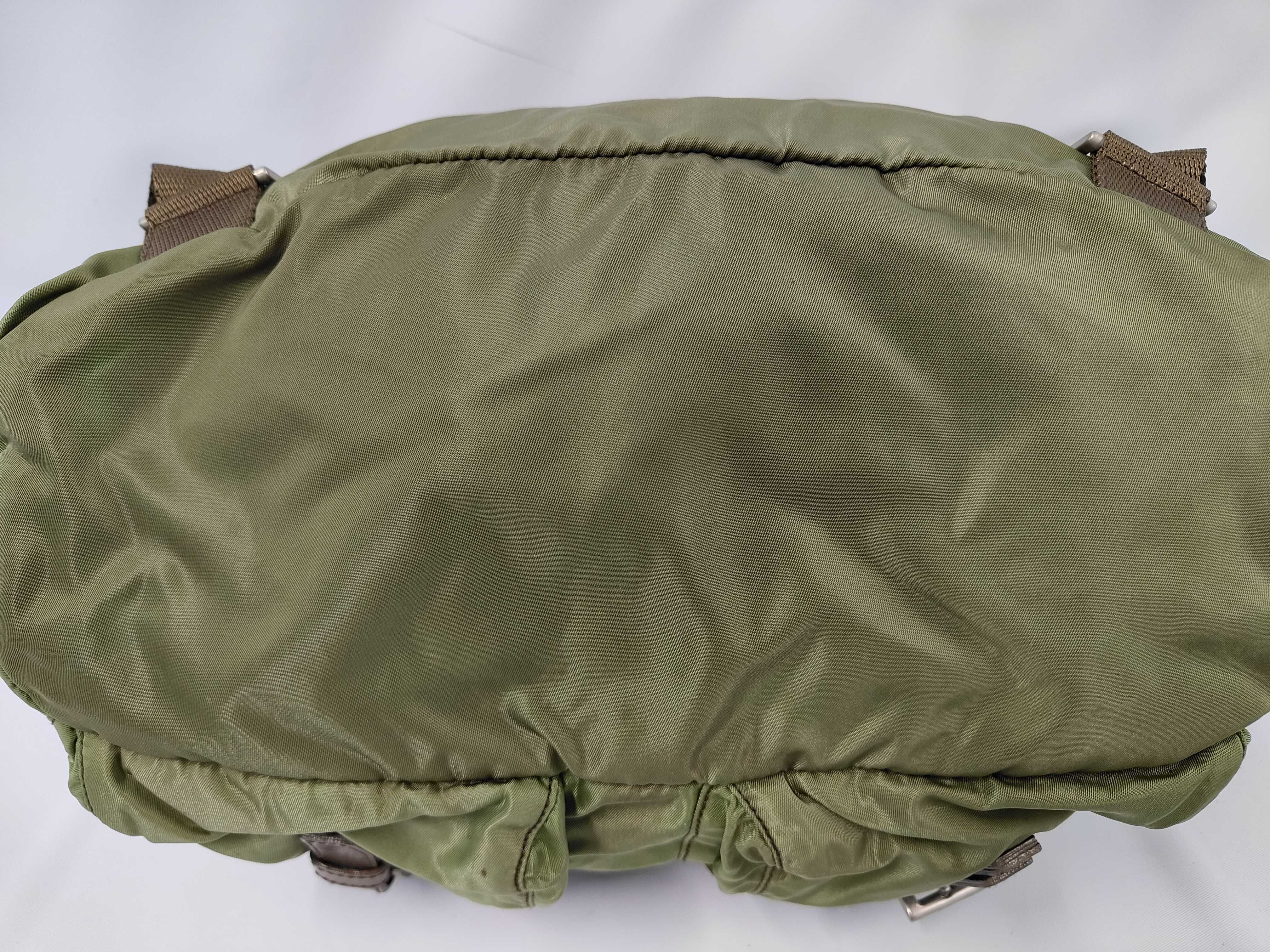 nylon backpack, green. — view 4