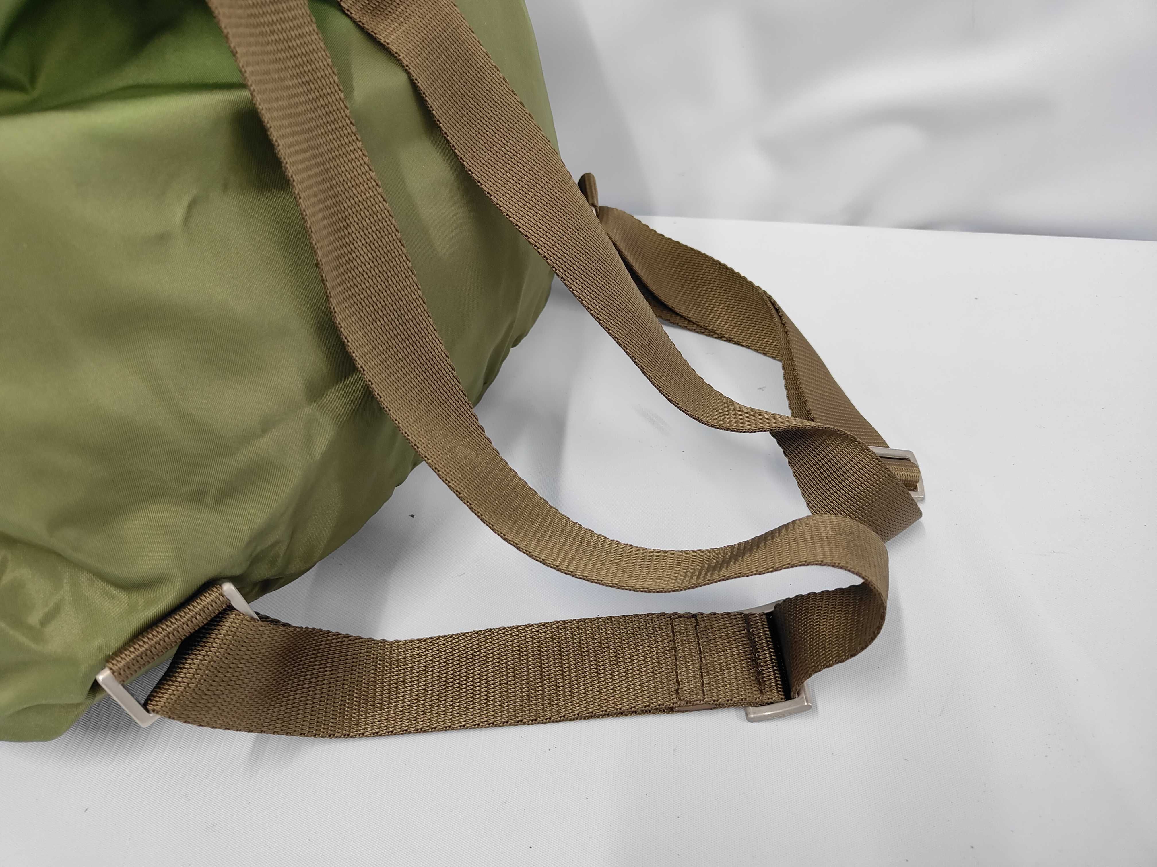 nylon backpack, green. — view 5
