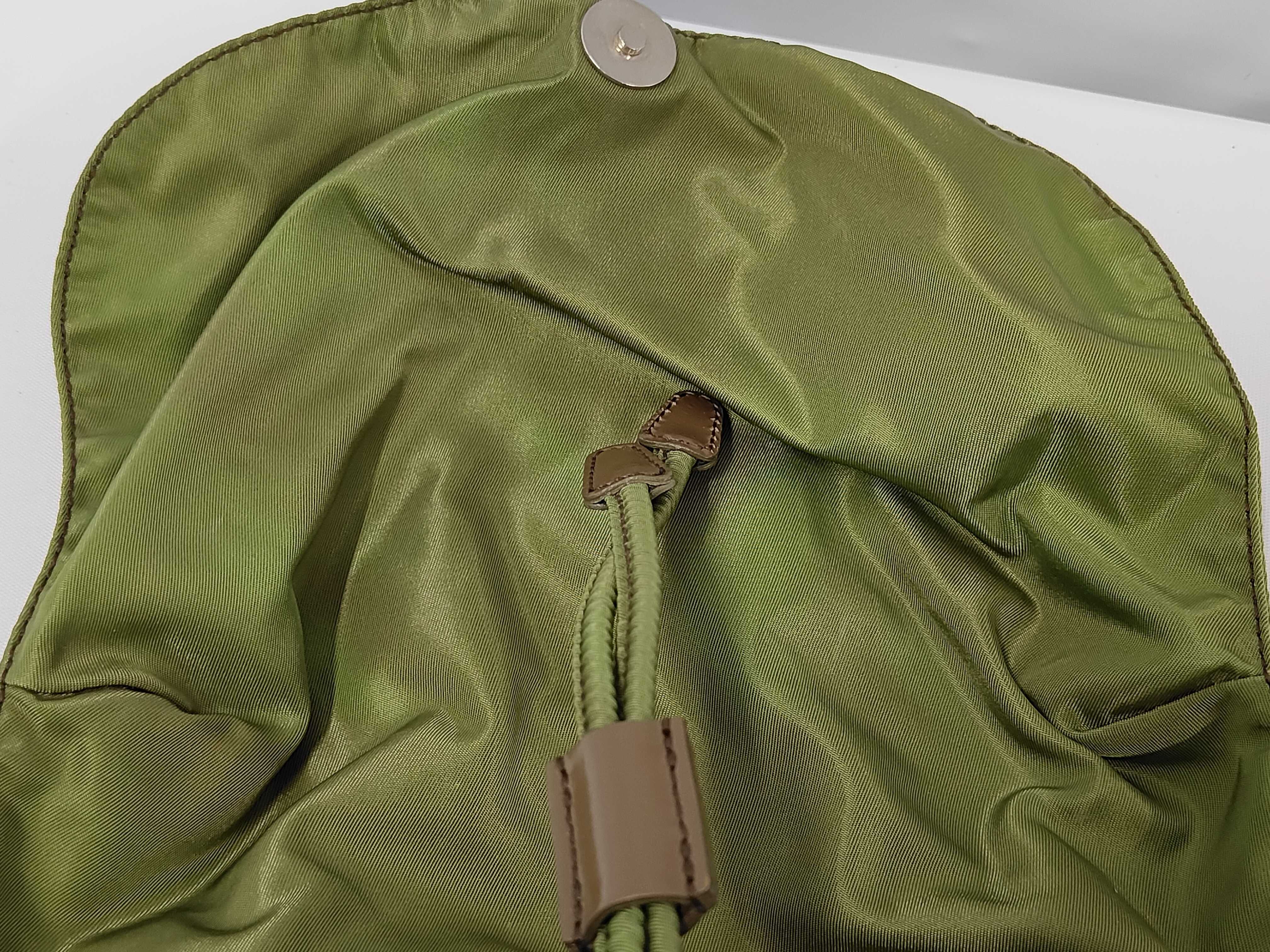 nylon backpack, green. — view 8