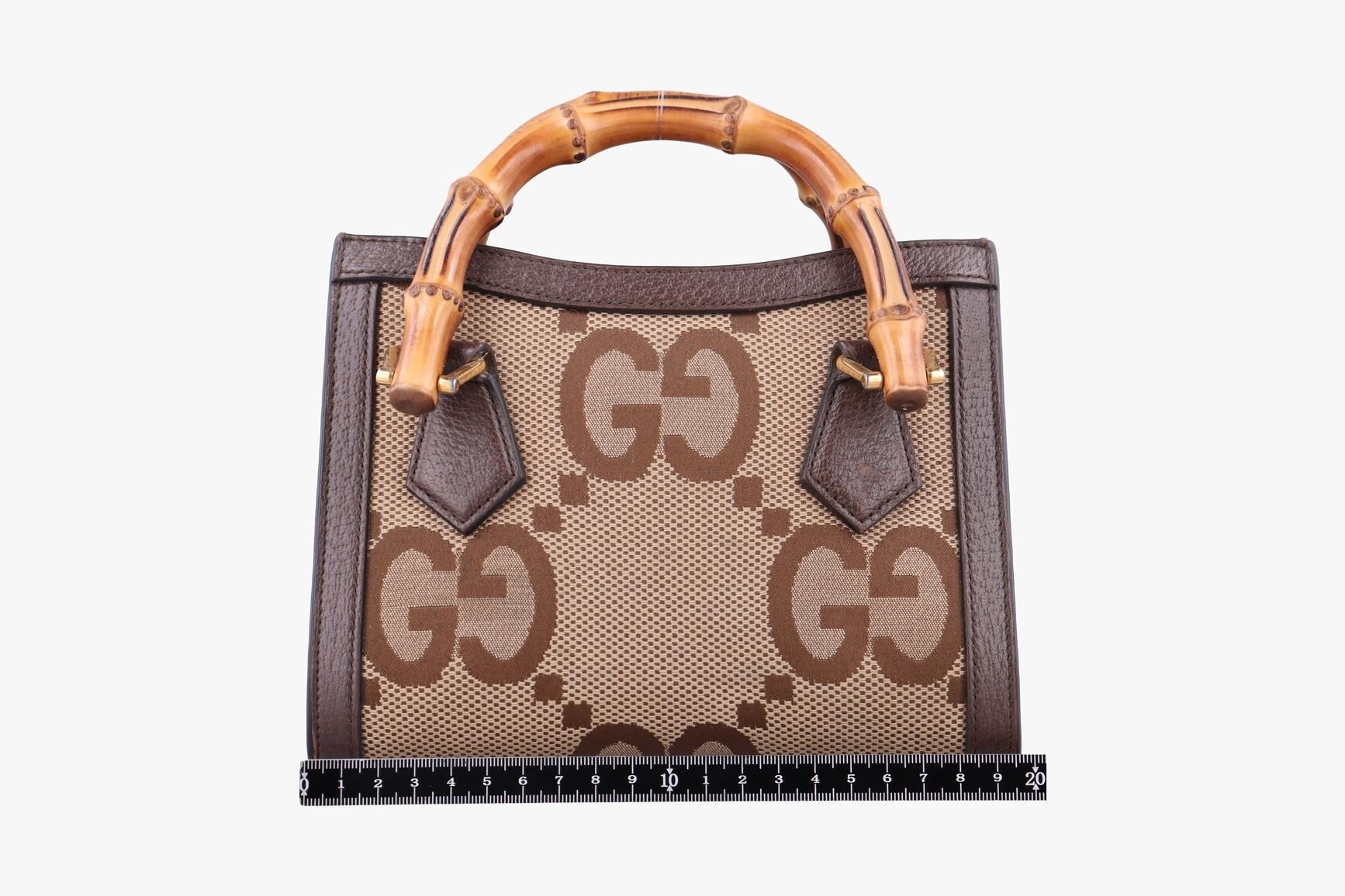 Diana Jumbo GG Mini Canvas x Leather Brown — view 2