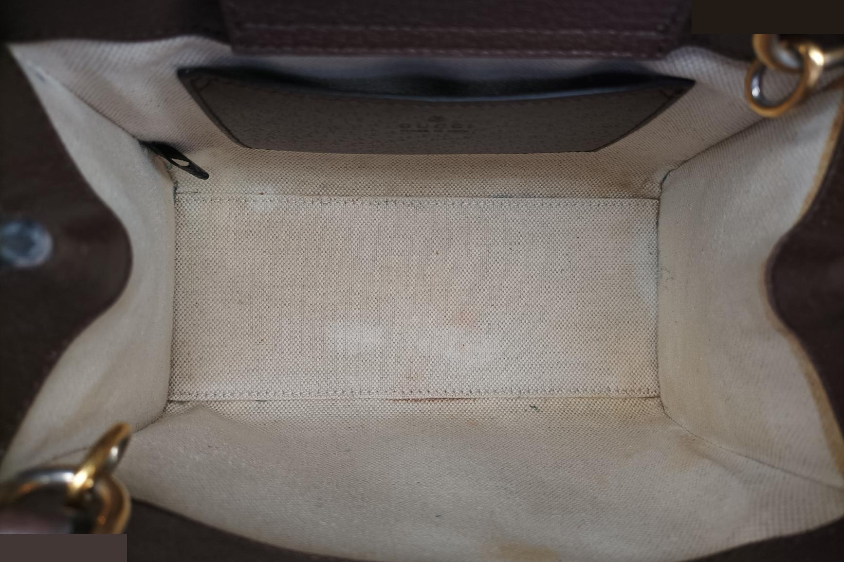 Diana Jumbo GG Mini Canvas x Leather Brown — view 6