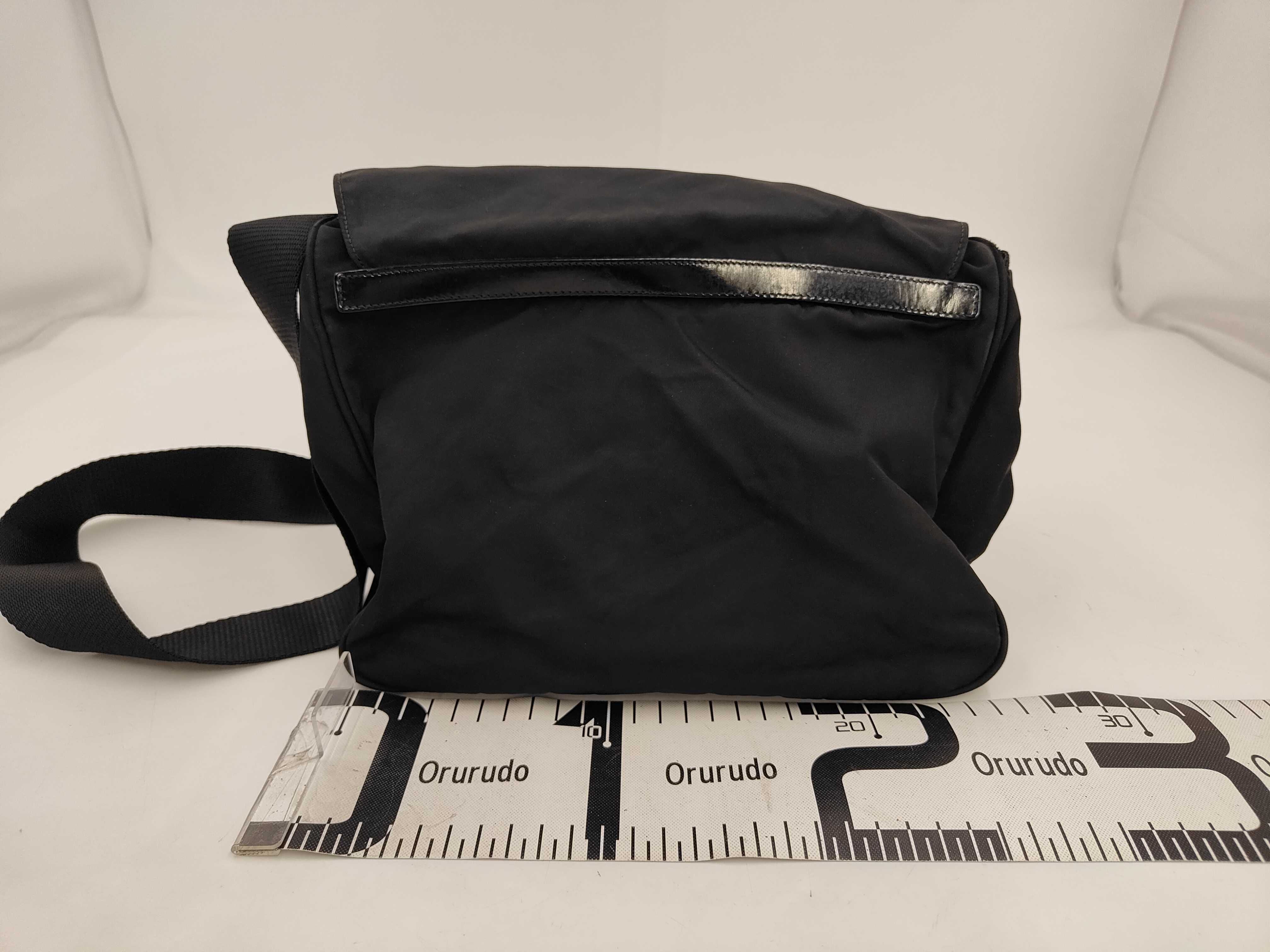 Nylon Tessuto Shoulder Bag, Black — view 2
