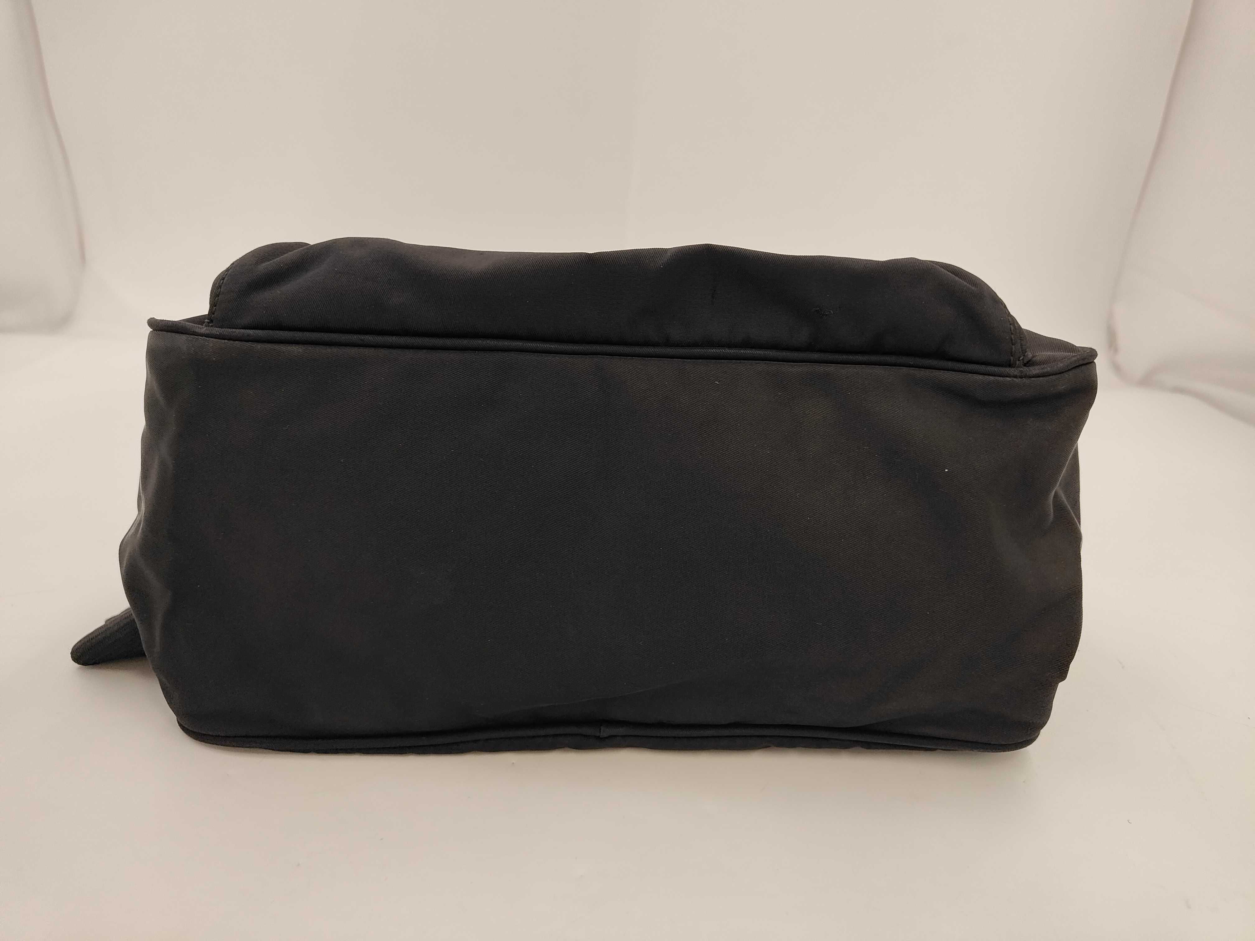 Nylon Tessuto Shoulder Bag, Black — view 4