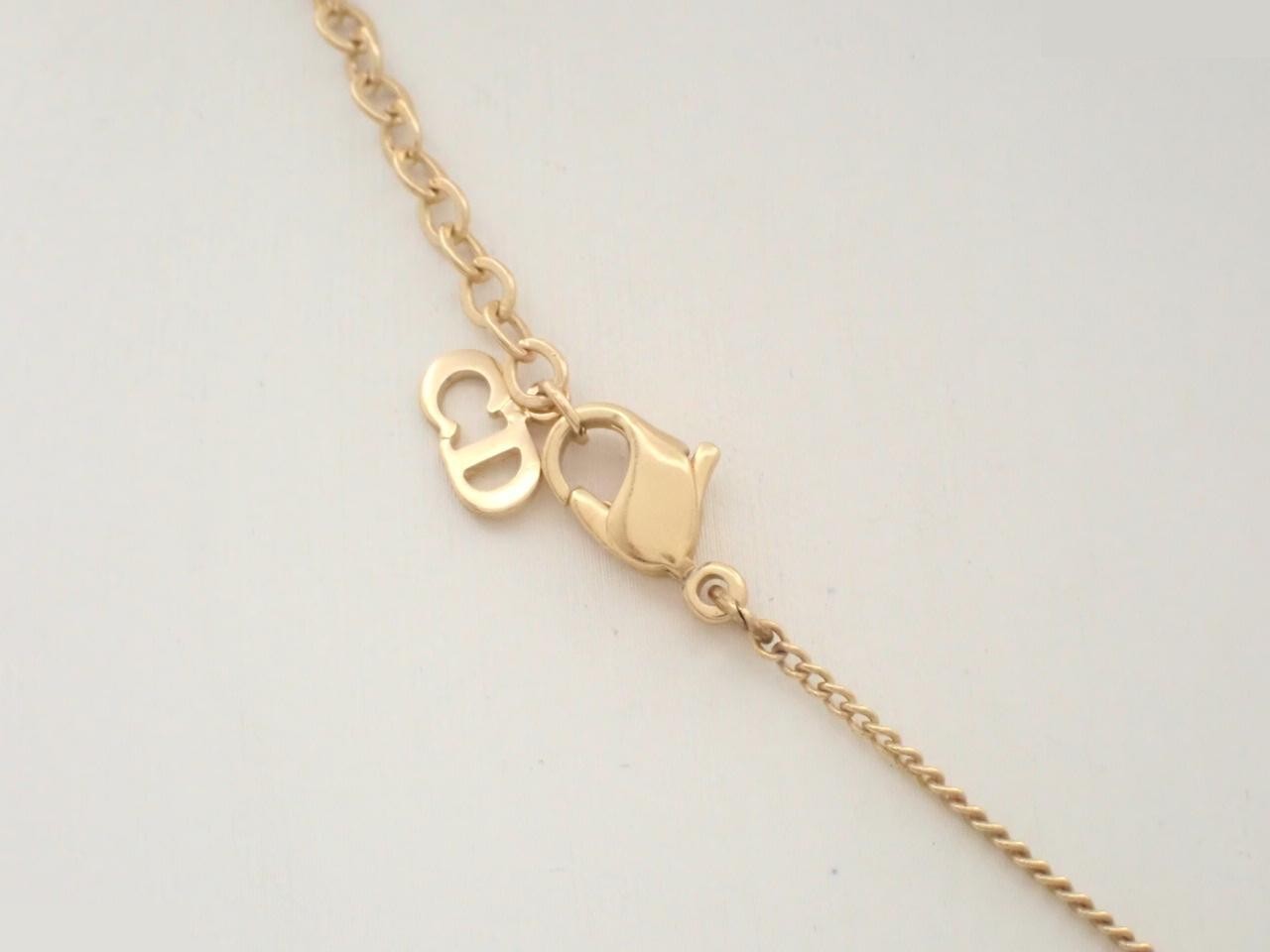 Rhinestone necklace, chain approximately 44cm — view 2