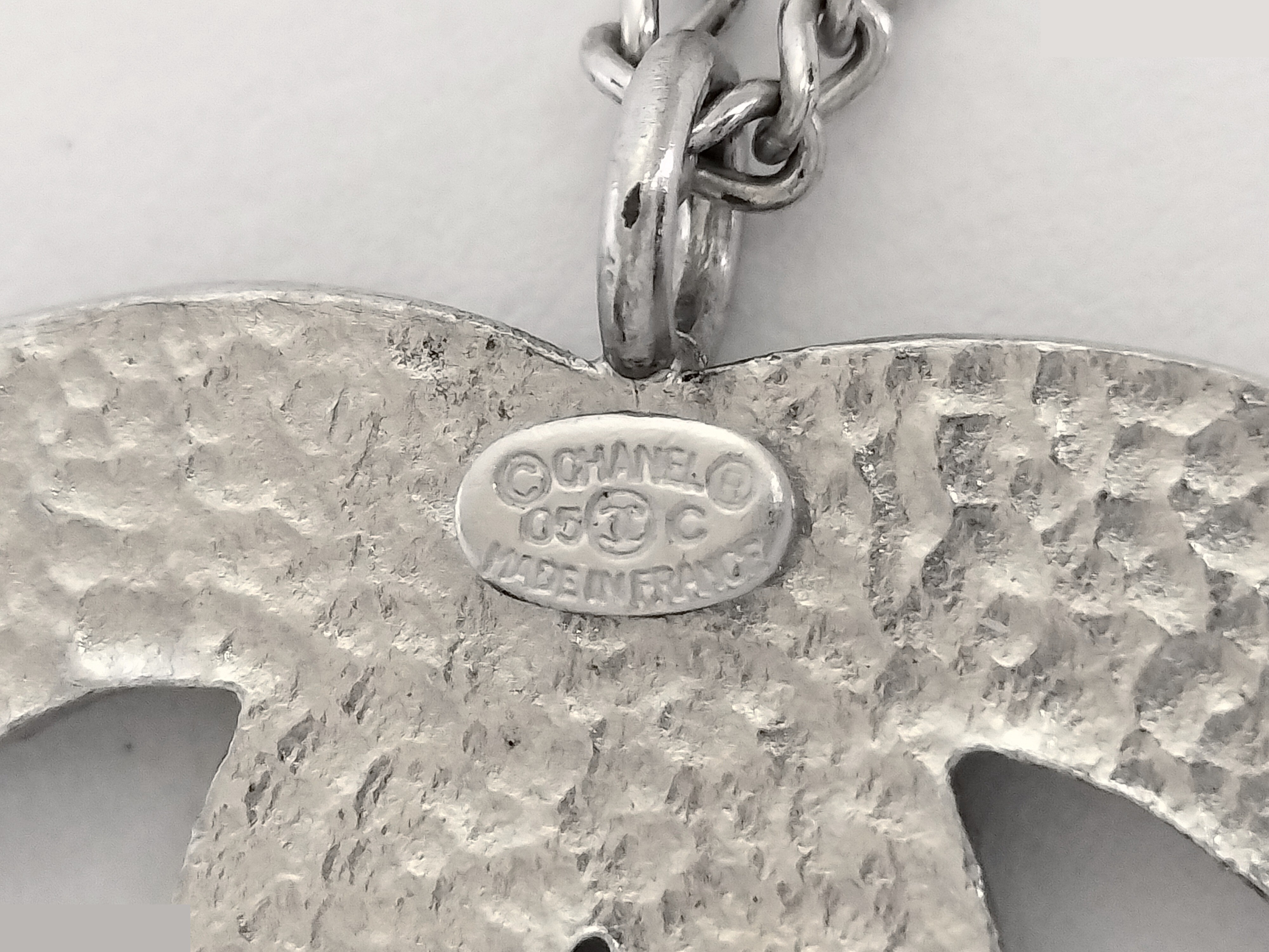 Coco Border Silver Necklace, Chain approx. 42cm — view 3