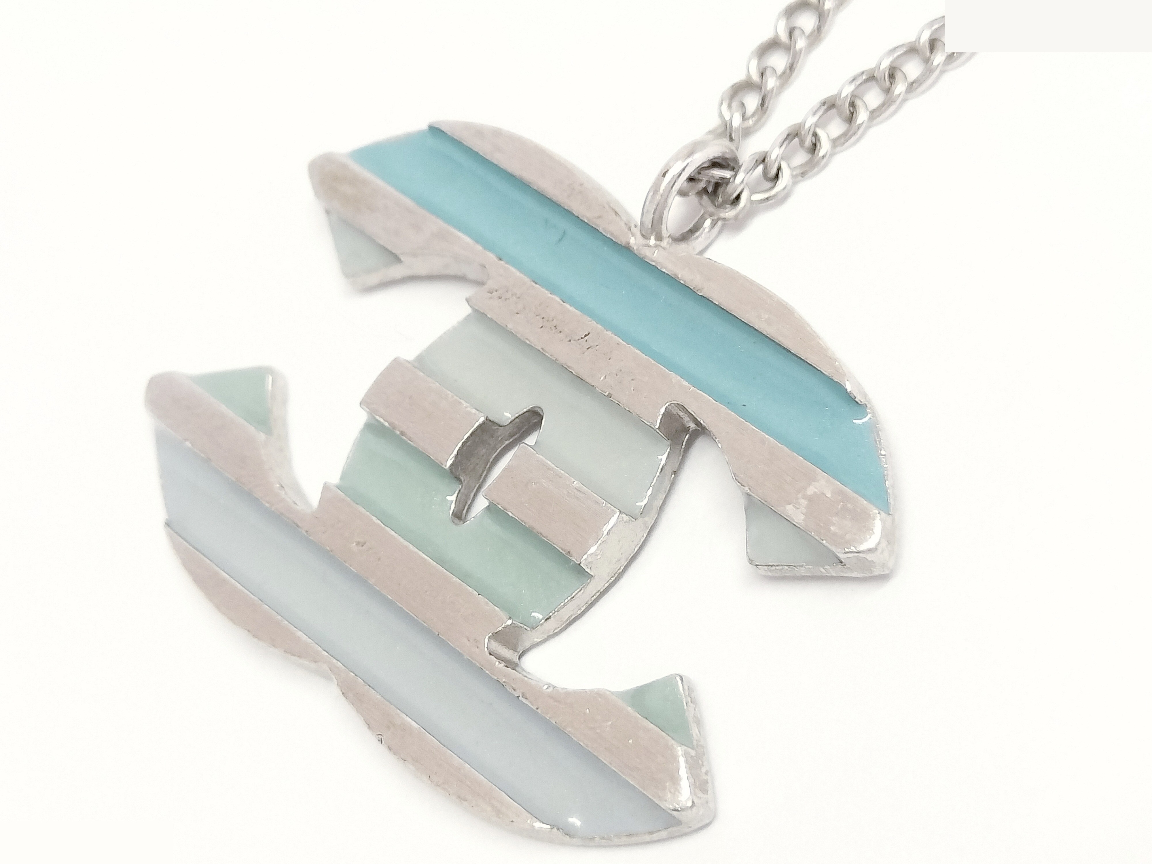 Coco Border Silver Necklace, Chain approx. 42cm — view 5