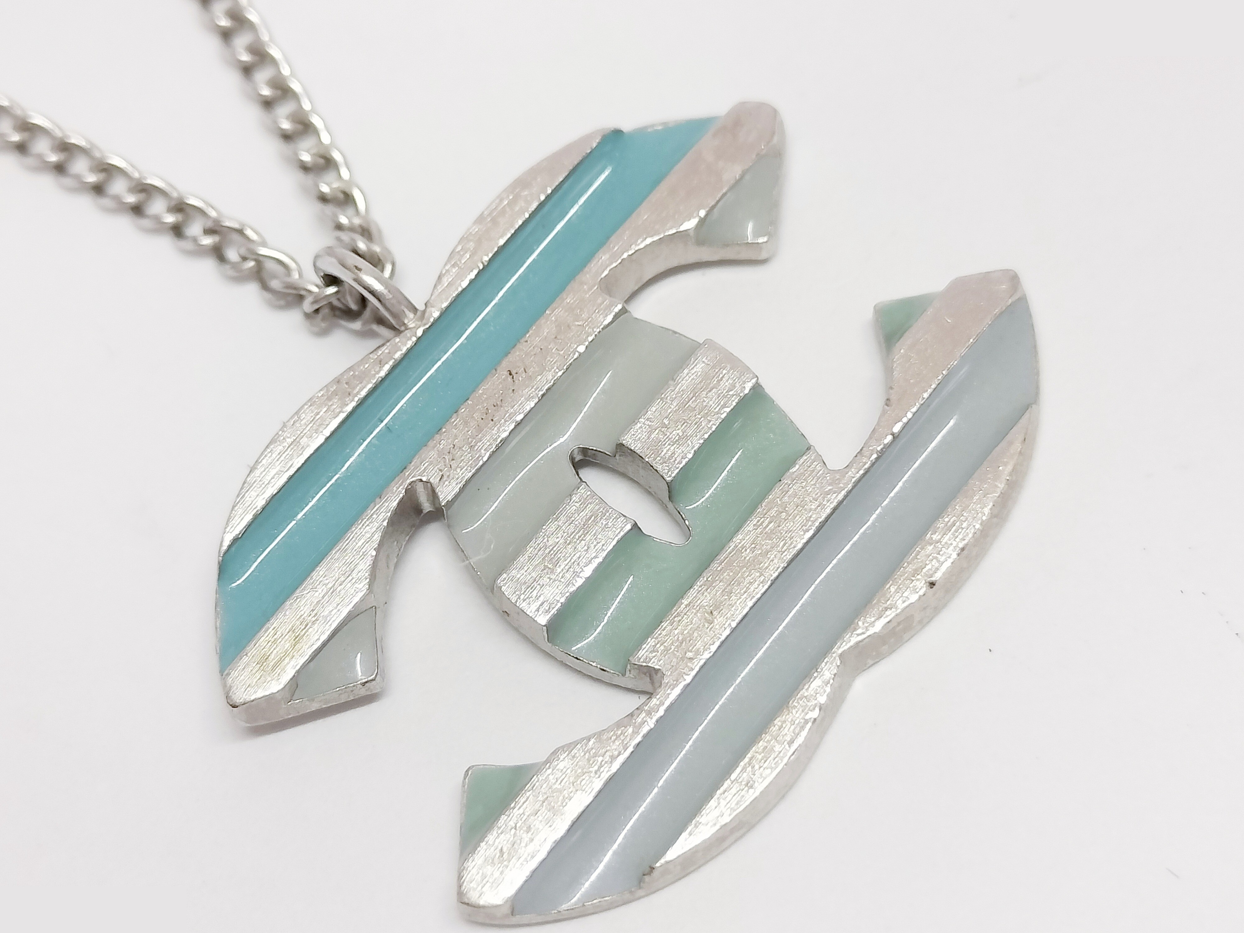 Coco Border Silver Necklace, Chain approx. 42cm — view 6