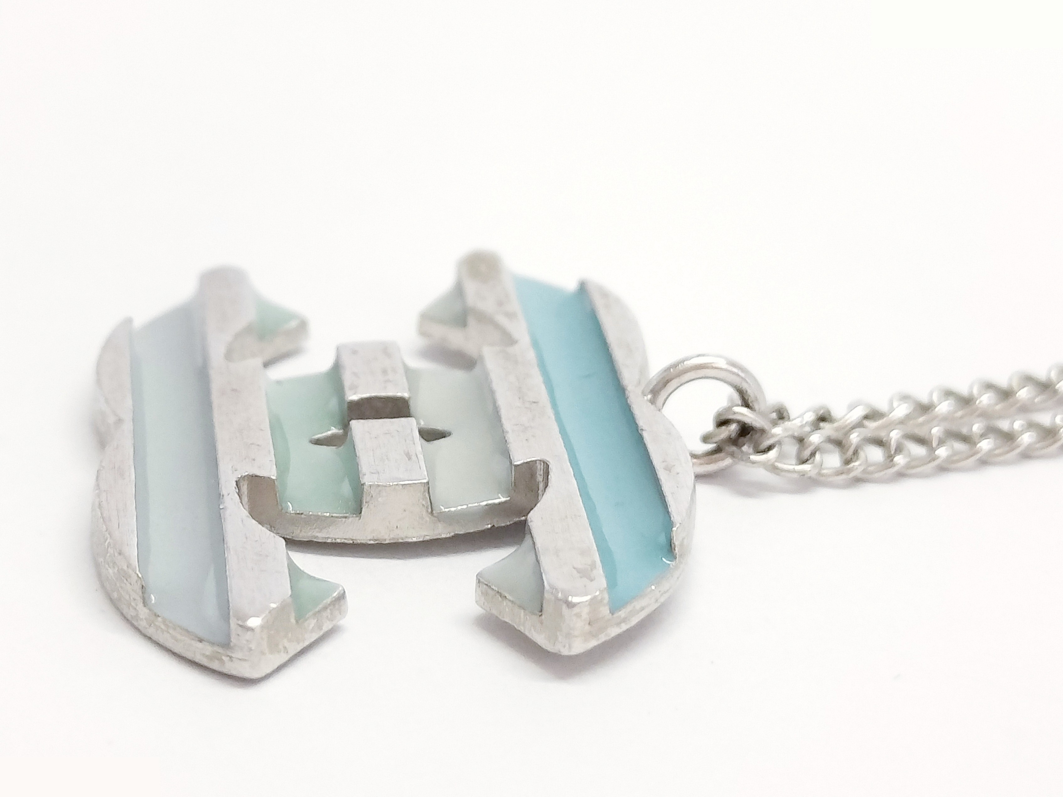Coco Border Silver Necklace, Chain approx. 42cm — view 7