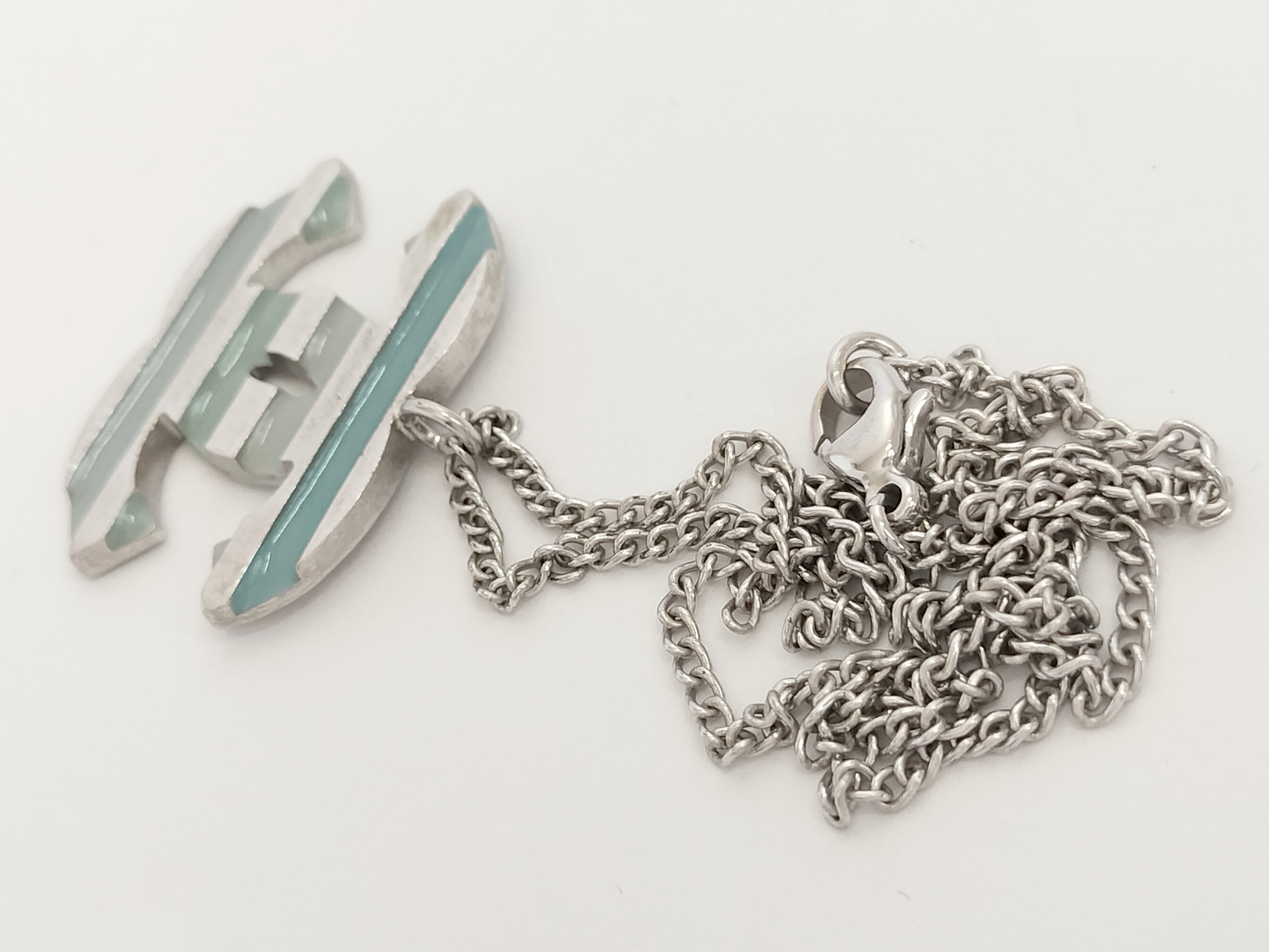 Coco Border Silver Necklace, Chain approx. 42cm — view 9