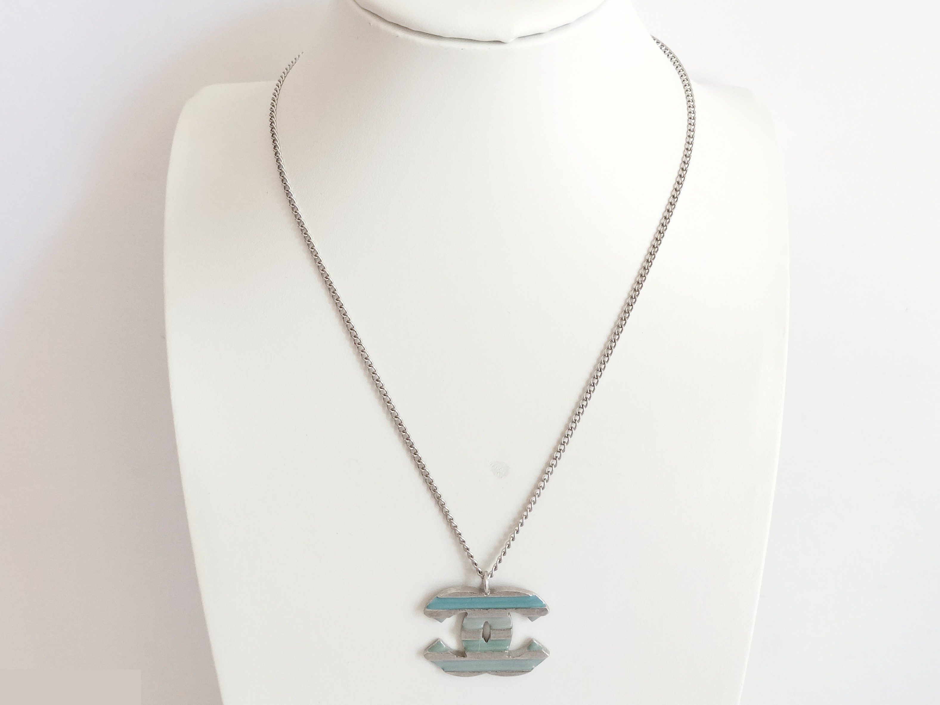 Coco Border Silver Necklace, Chain approx. 42cm — view 10