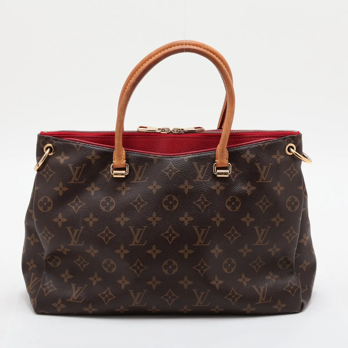 Monogram Pallas M41175 CA0195 Brown x Red — view 2