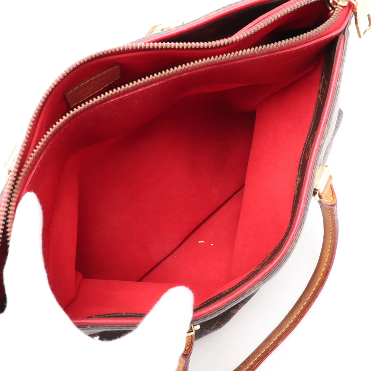 Monogram Pallas M41175 CA0195 Brown x Red — view 11