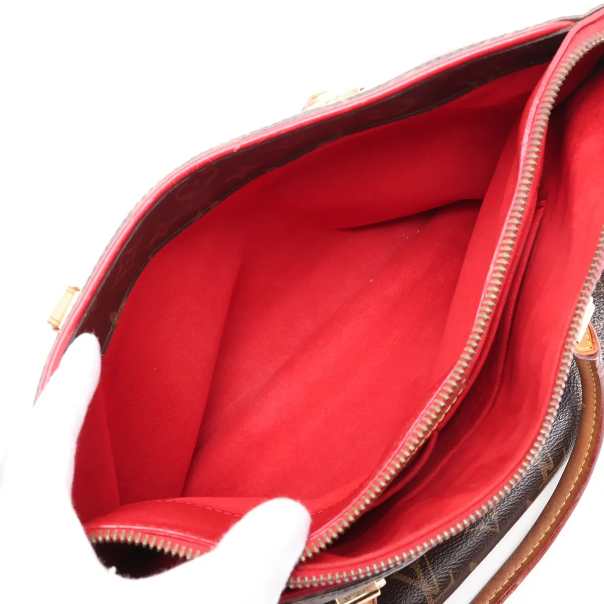 Monogram Pallas M41175 CA0195 Brown x Red — view 10