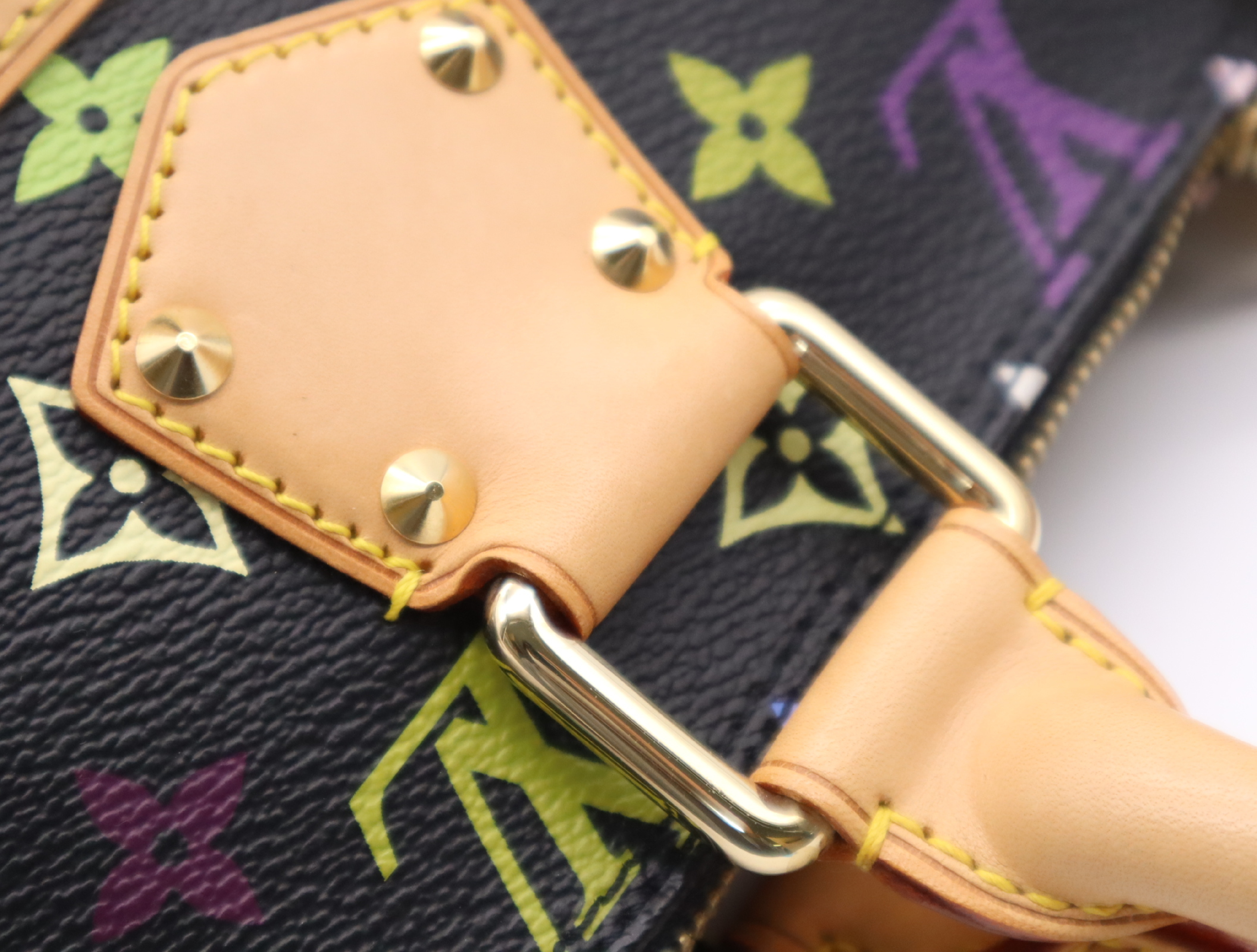 M92646 Multicolor Alma Noir Handbag — view 9