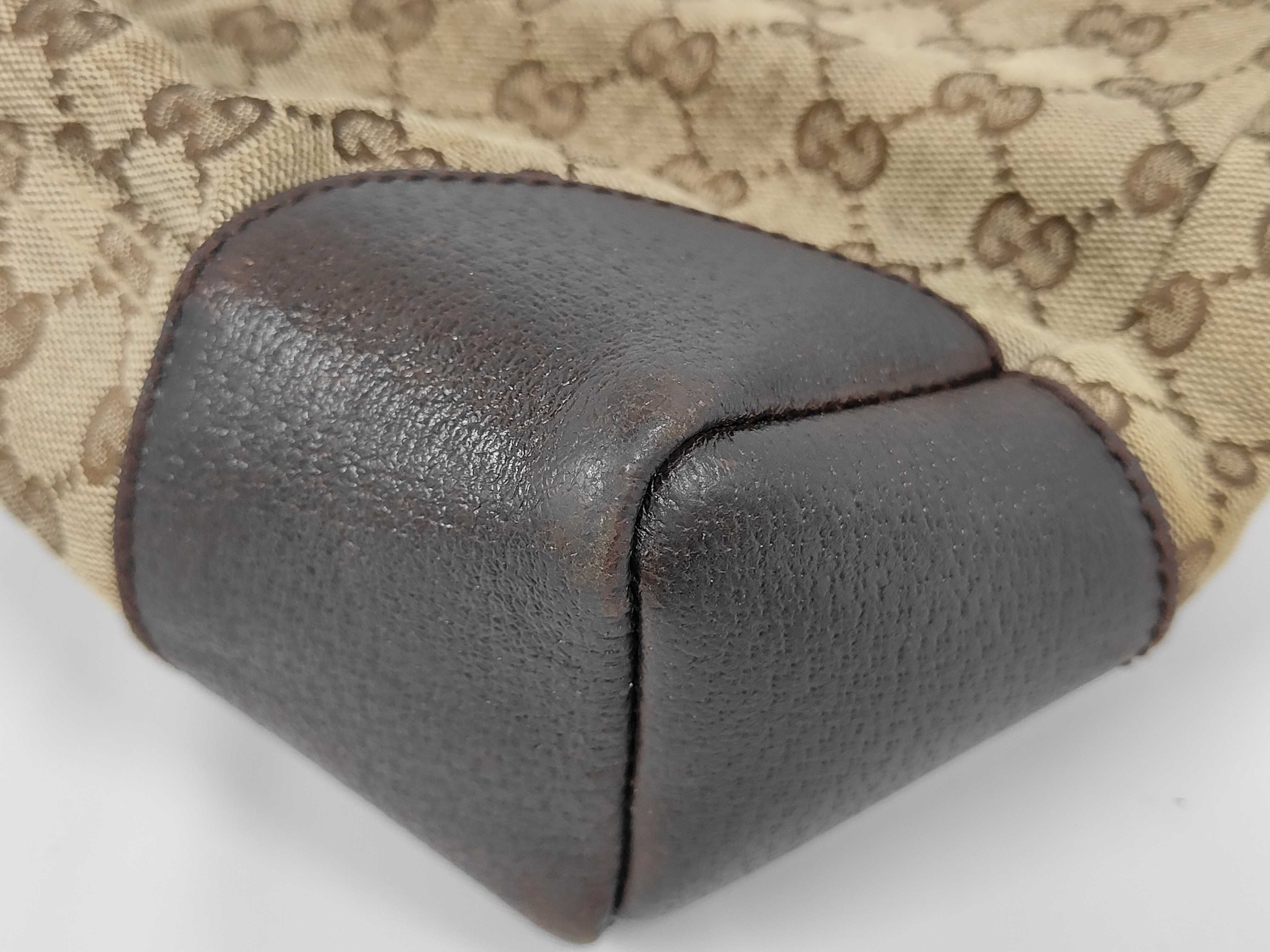 GG Canvas 114273 Leather Shoulder Bag — view 4