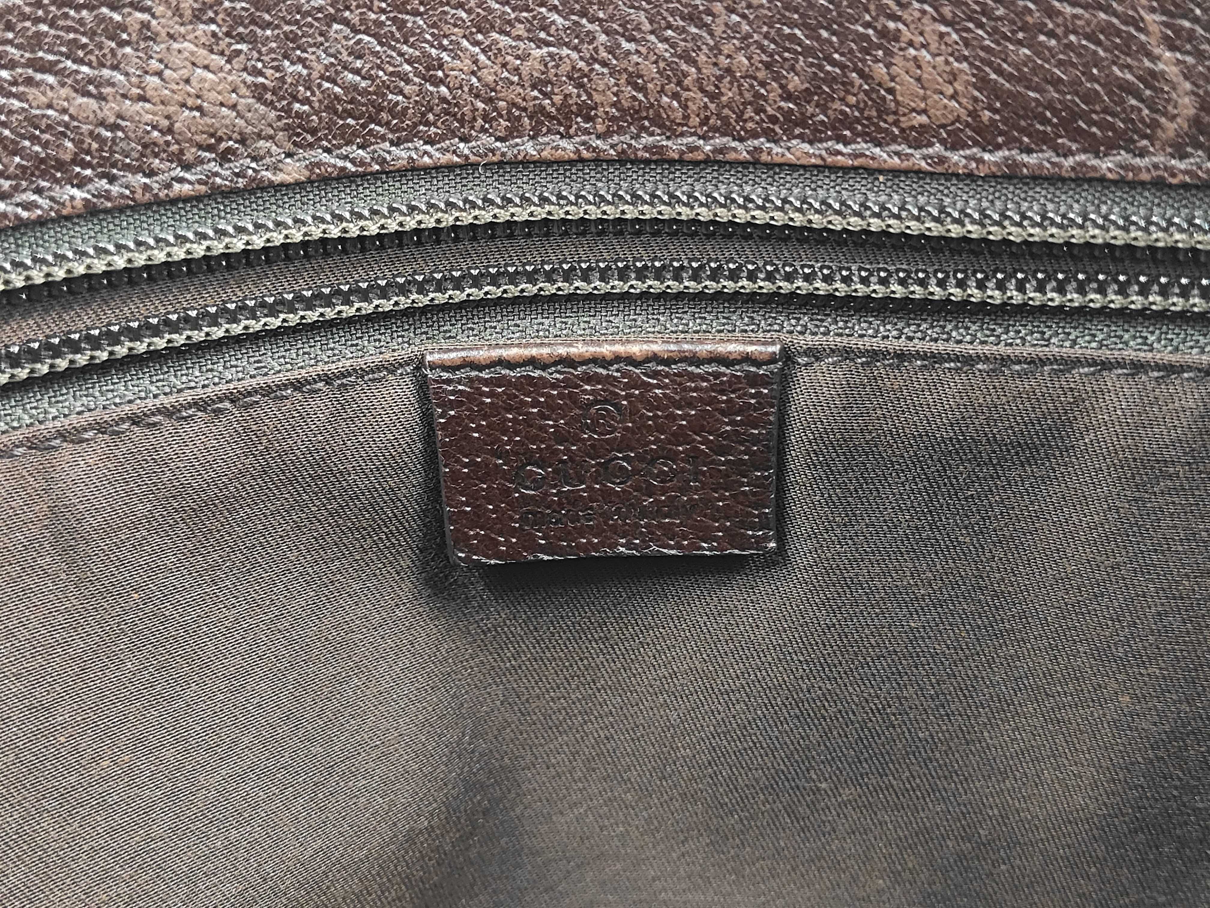 GG Canvas 114273 Leather Shoulder Bag — view 8