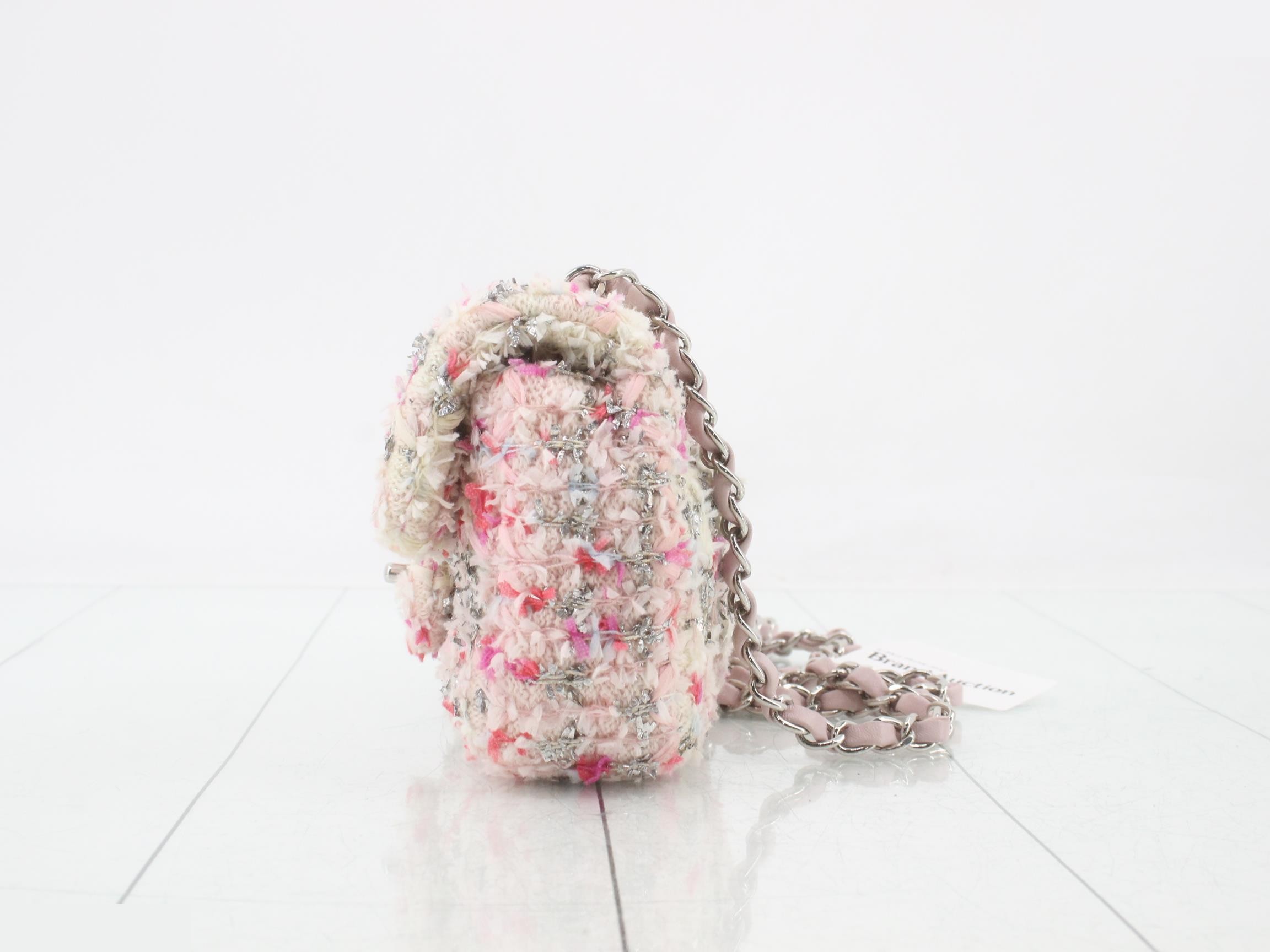 Tweed Mini Matelassé Shoulder Bag — view 3