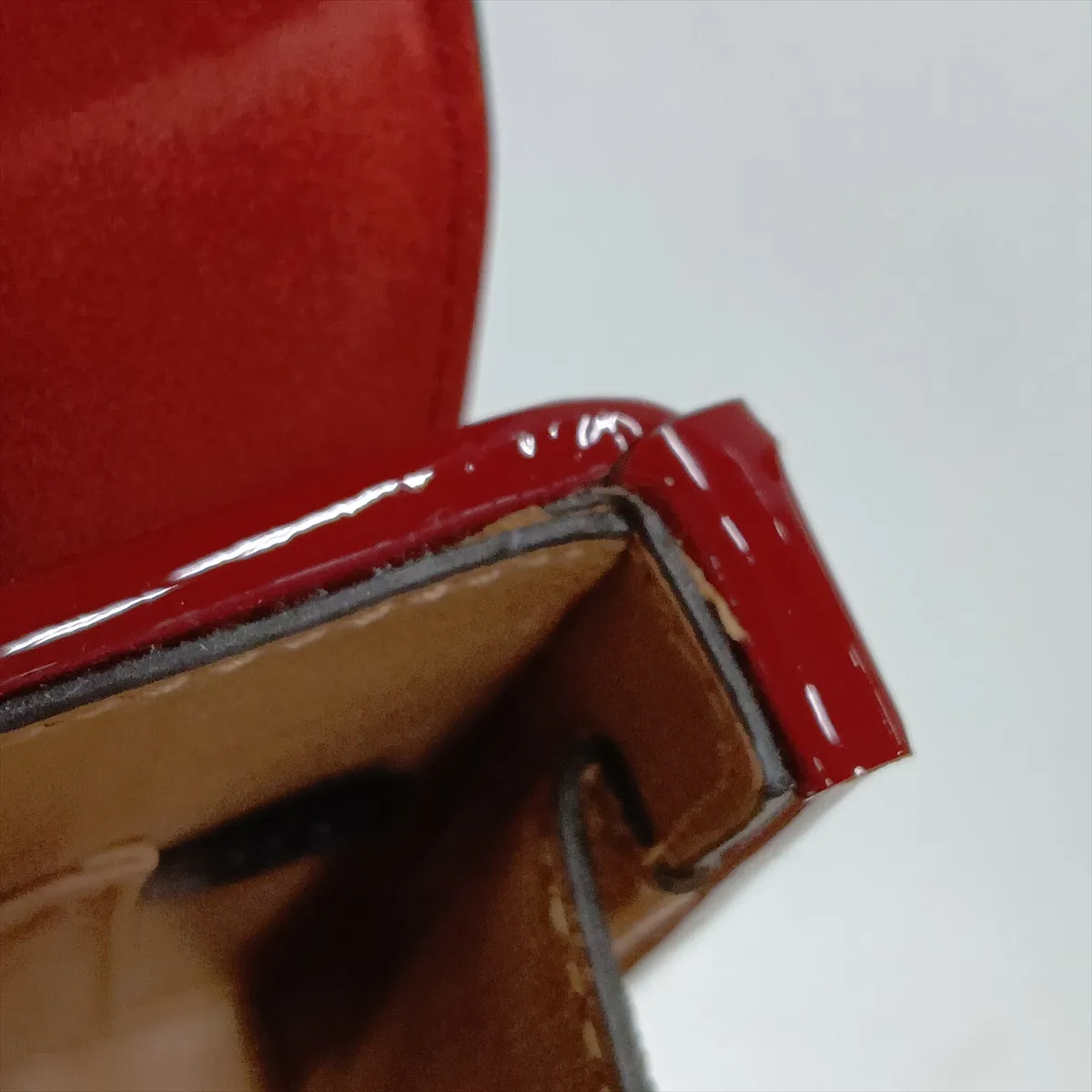 Sylvie 589479 Patent Leather 2-Way Handbag, Red — view 14
