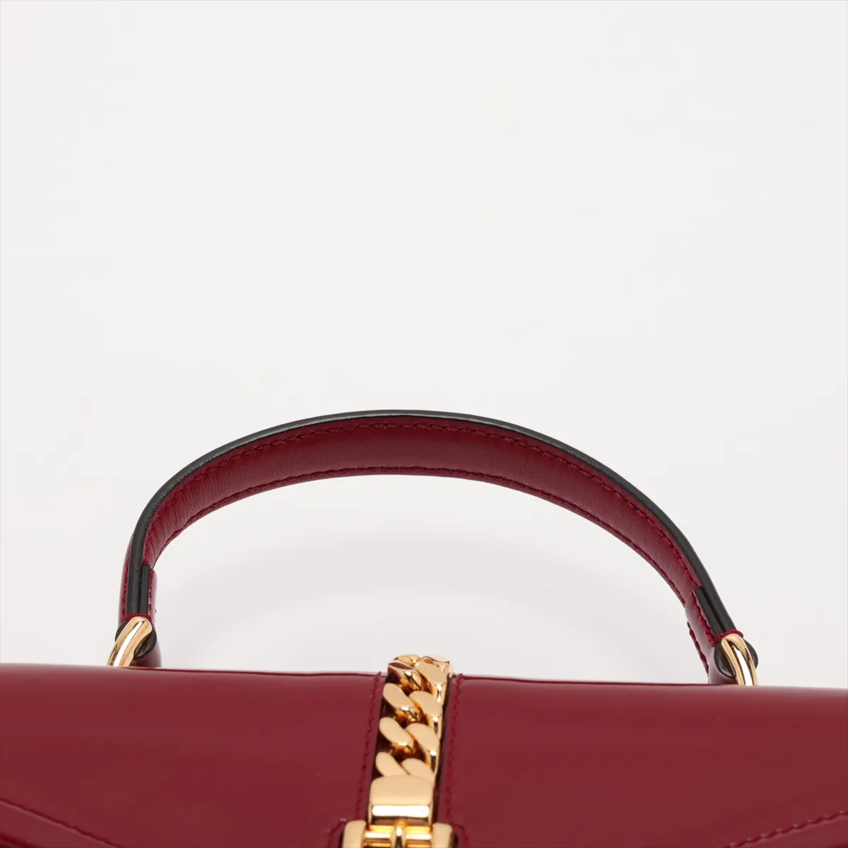Sylvie 589479 Patent Leather 2-Way Handbag, Red — view 6