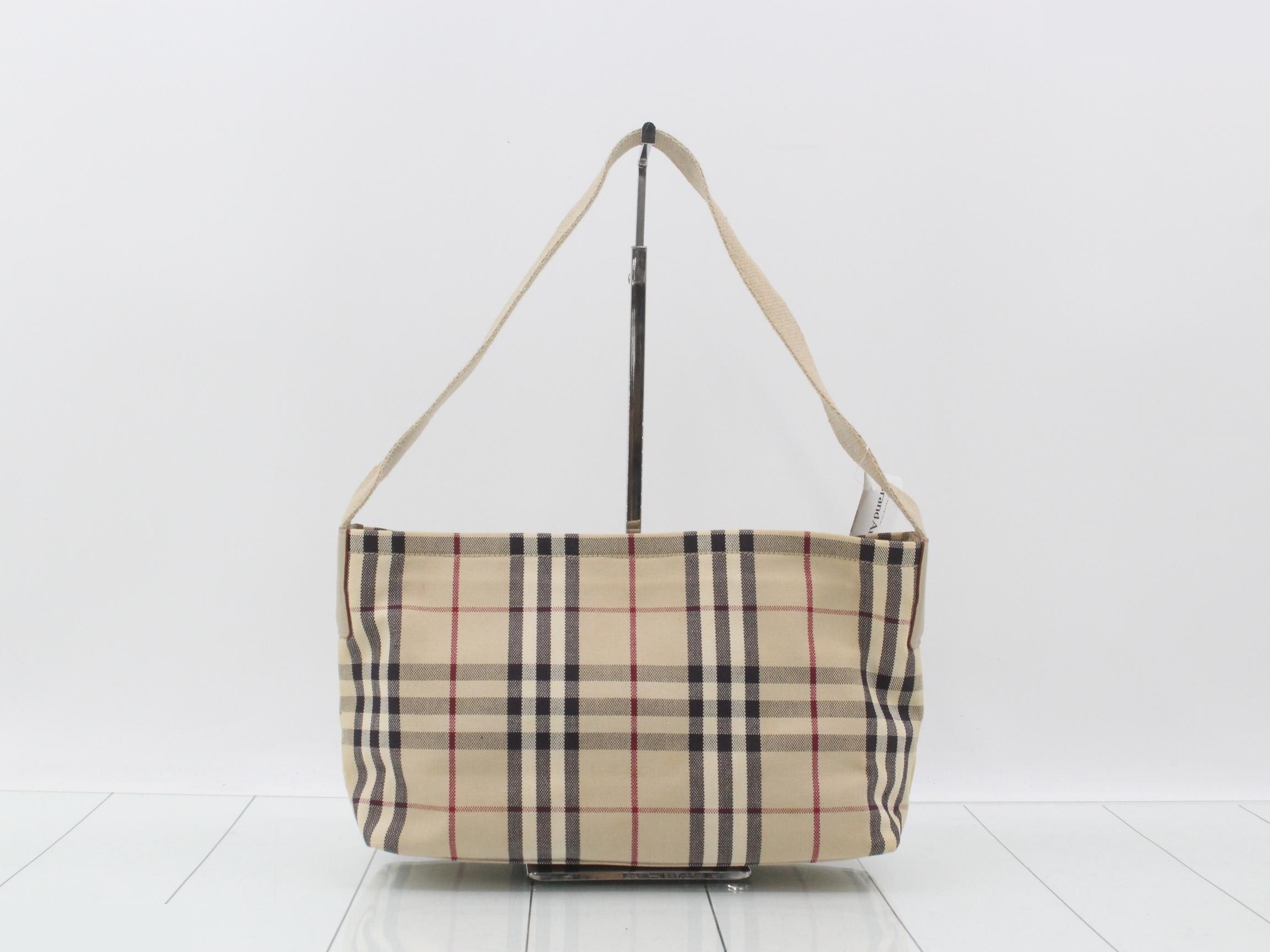 Nova Check Canvas One-Shoulder Bag — view 2