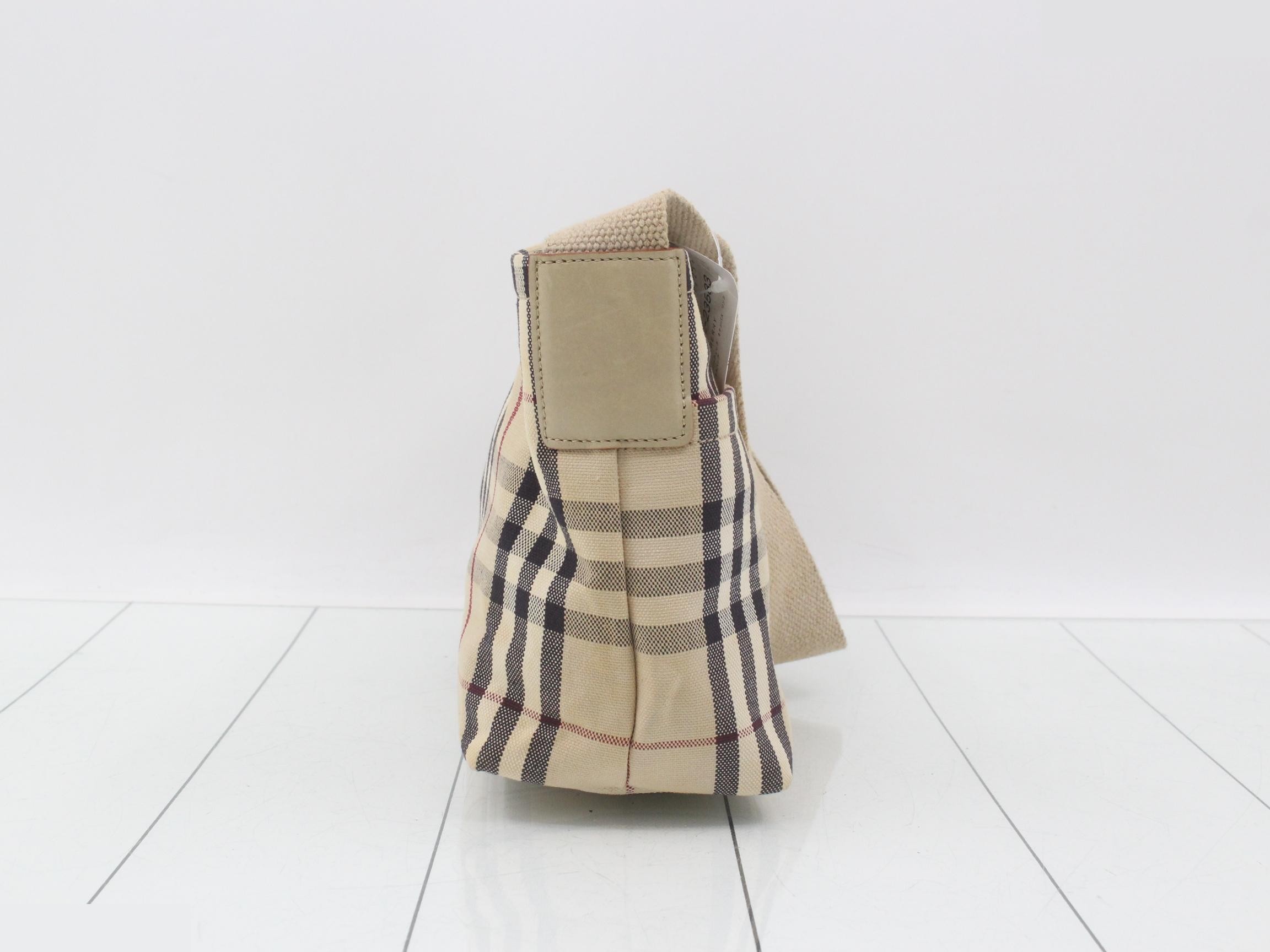 Nova Check Canvas One-Shoulder Bag — view 4