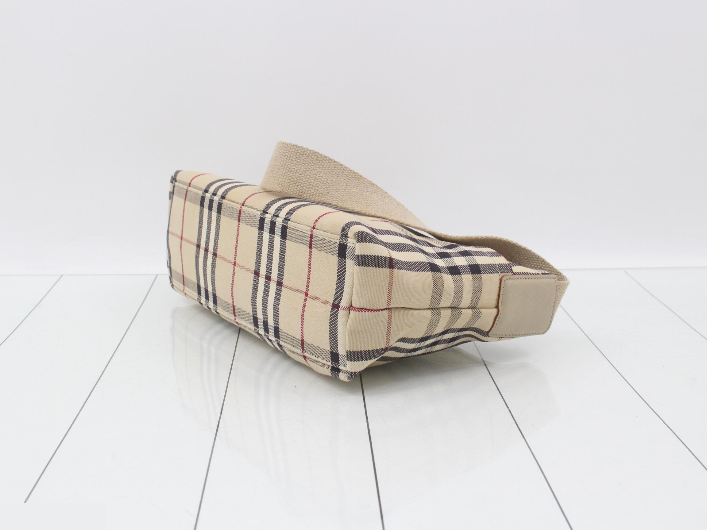 Nova Check Canvas One-Shoulder Bag — view 6