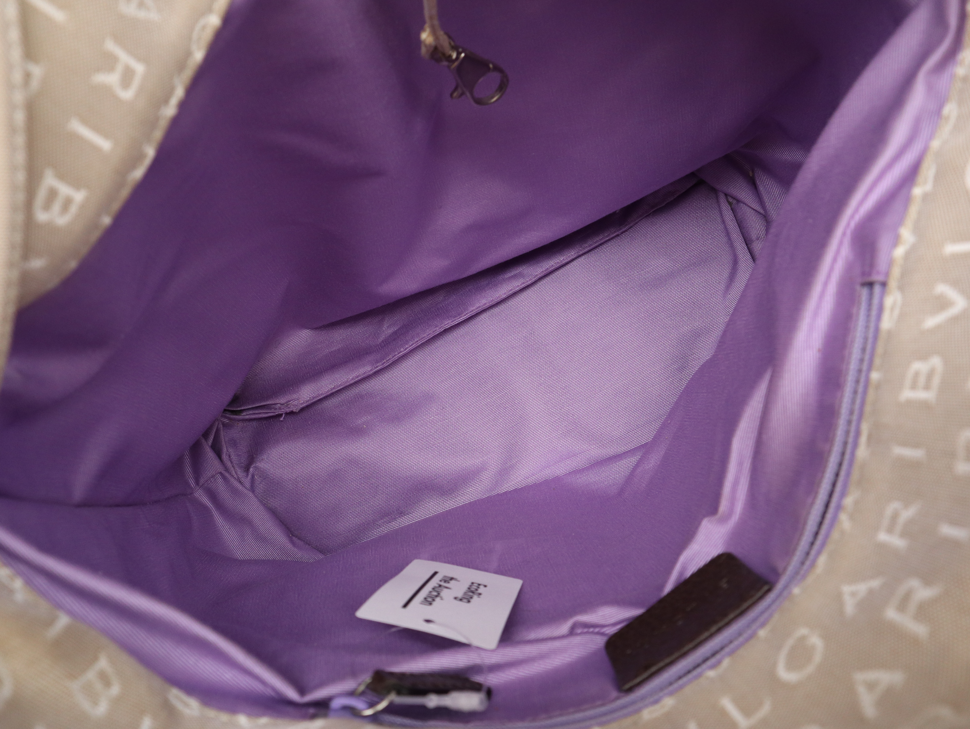 Logo Mania Tote Bag, Beige, with dust bag. — view 11