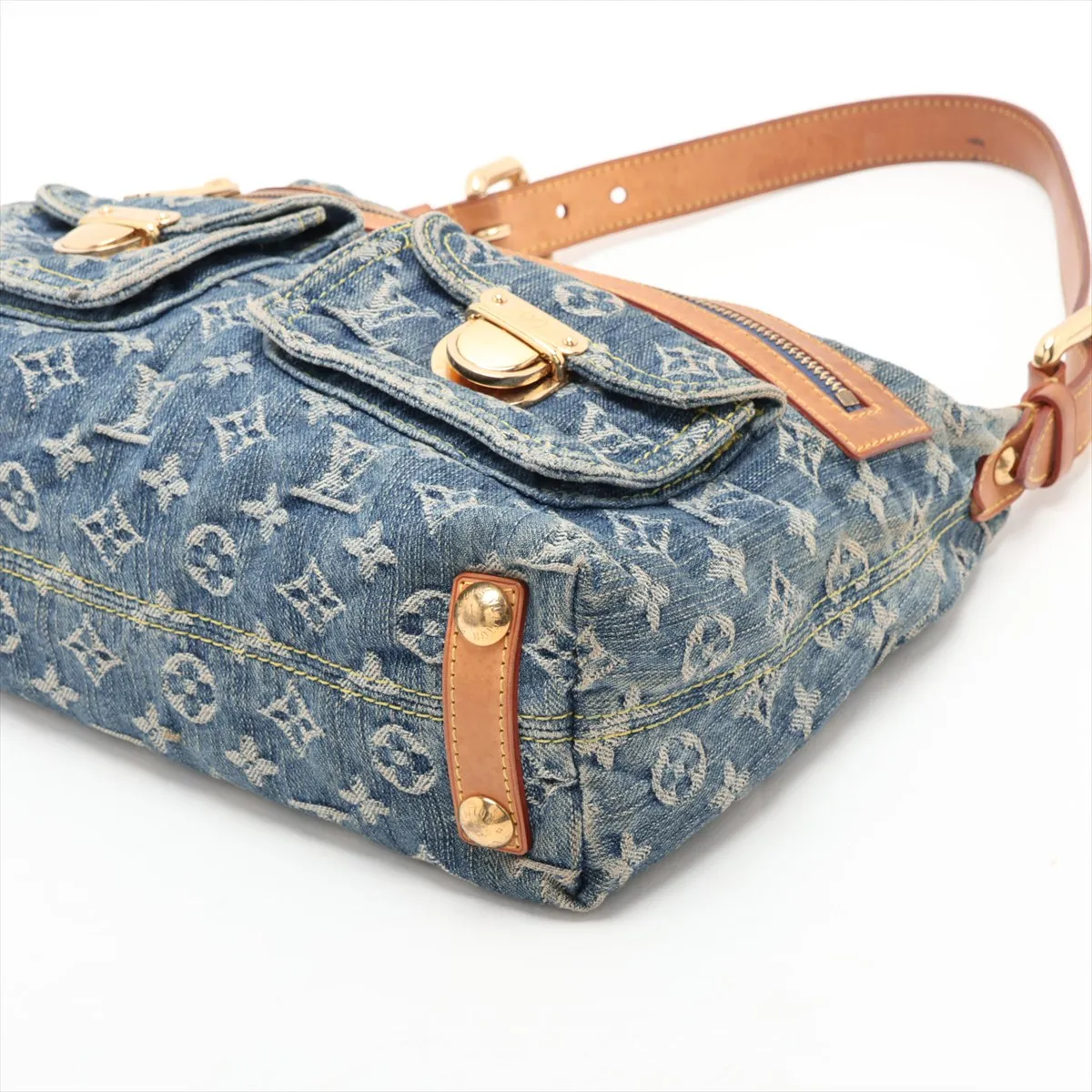 Monogram Denim Baggy PM M95049 FL0016 Blue — view 3