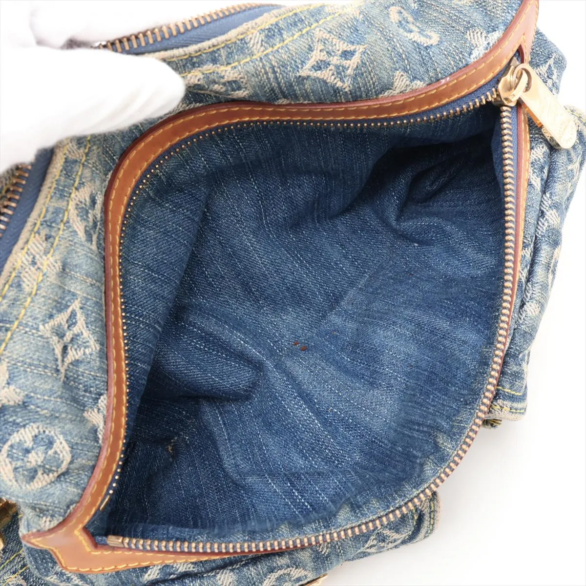 Monogram Denim Baggy PM M95049 FL0016 Blue — view 9