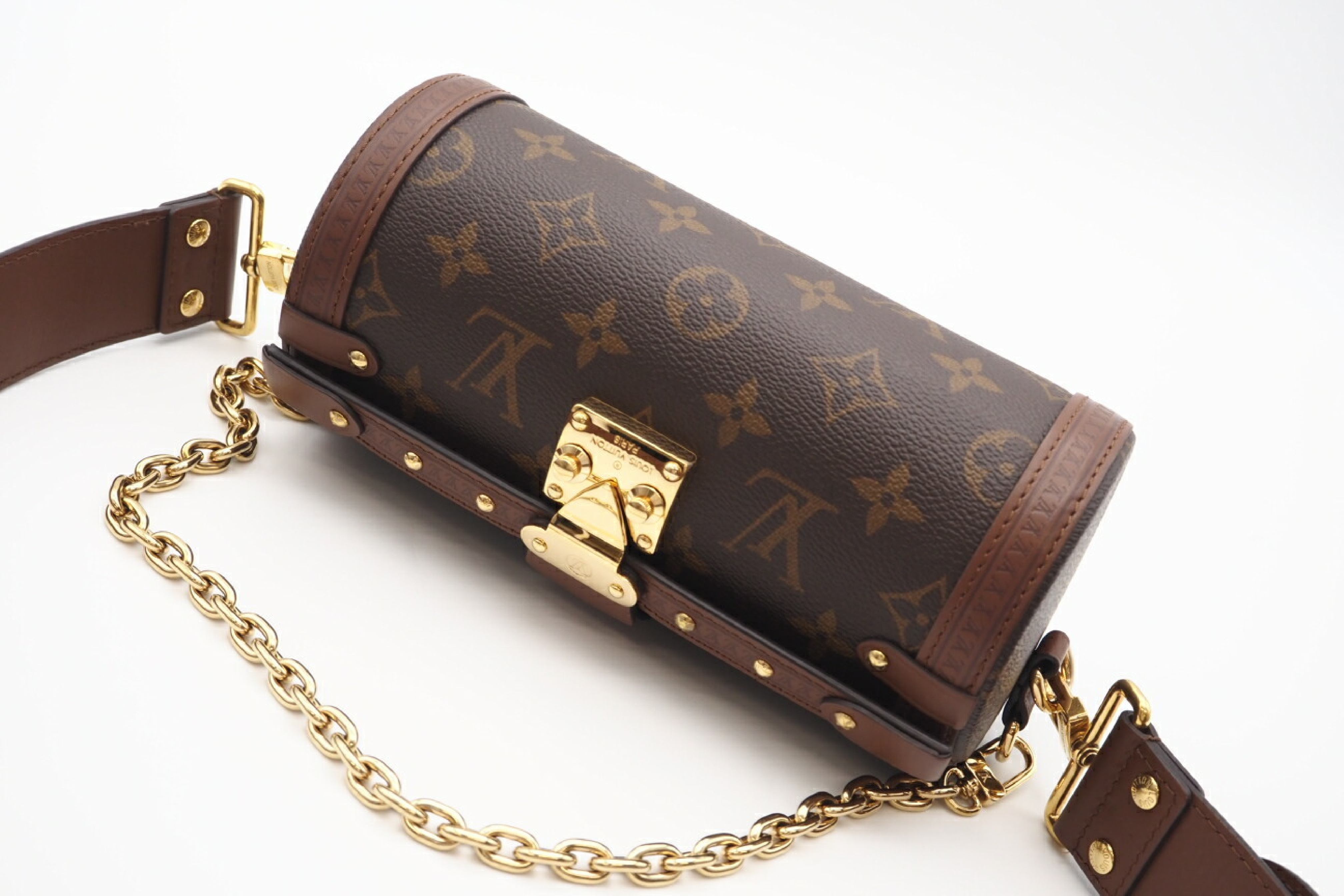 M57835 Monogram Papillon Trunk Brown Shoulder Bag — view 3