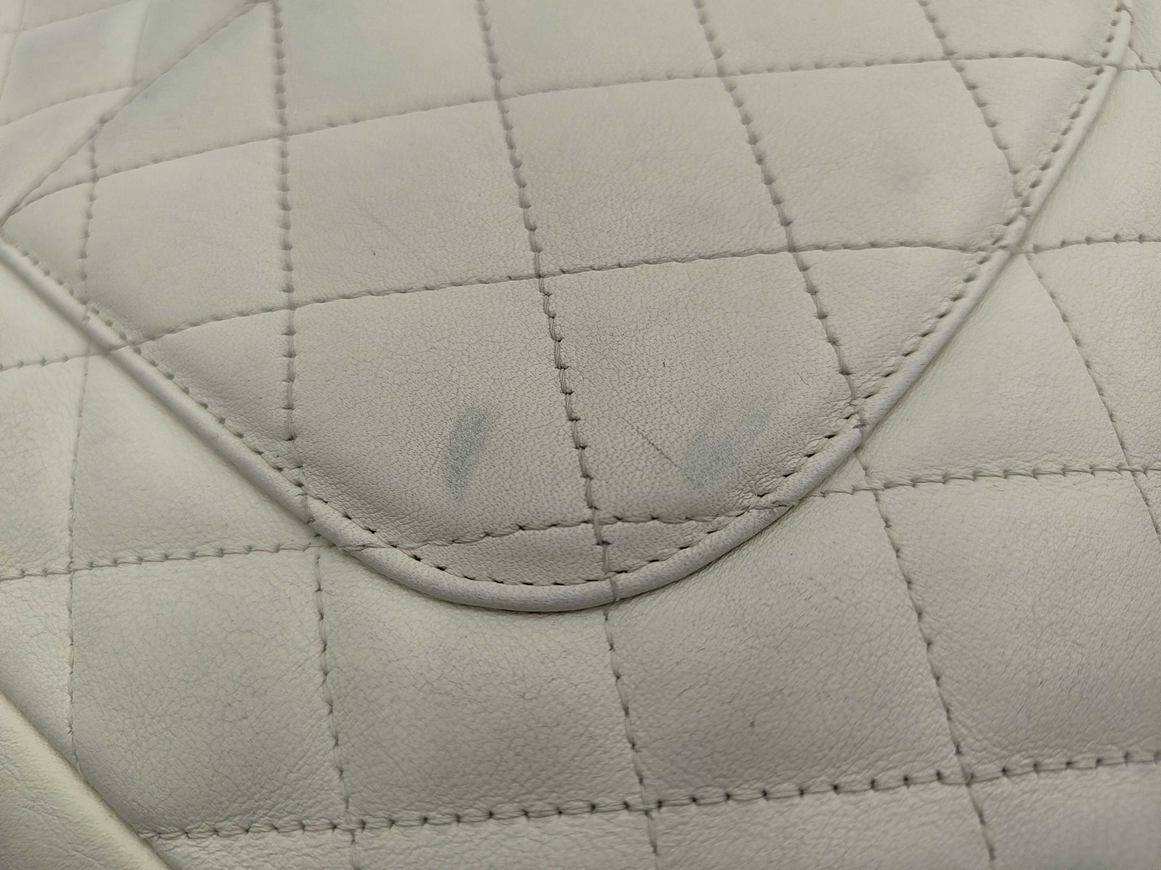 Cambon Line Medium Tote White Shoulder Bag — view 14
