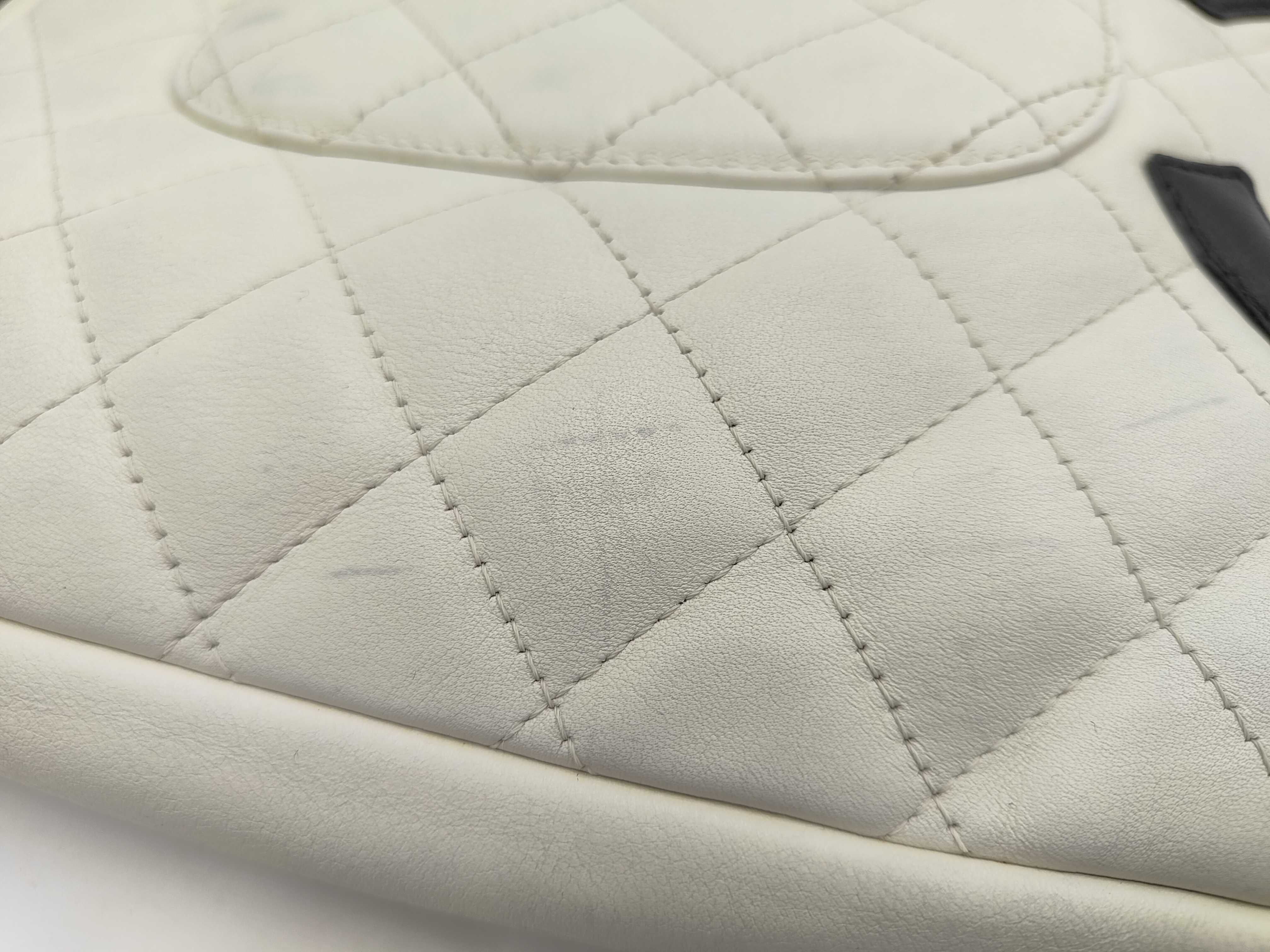 Cambon Line Medium Tote White Shoulder Bag — view 15