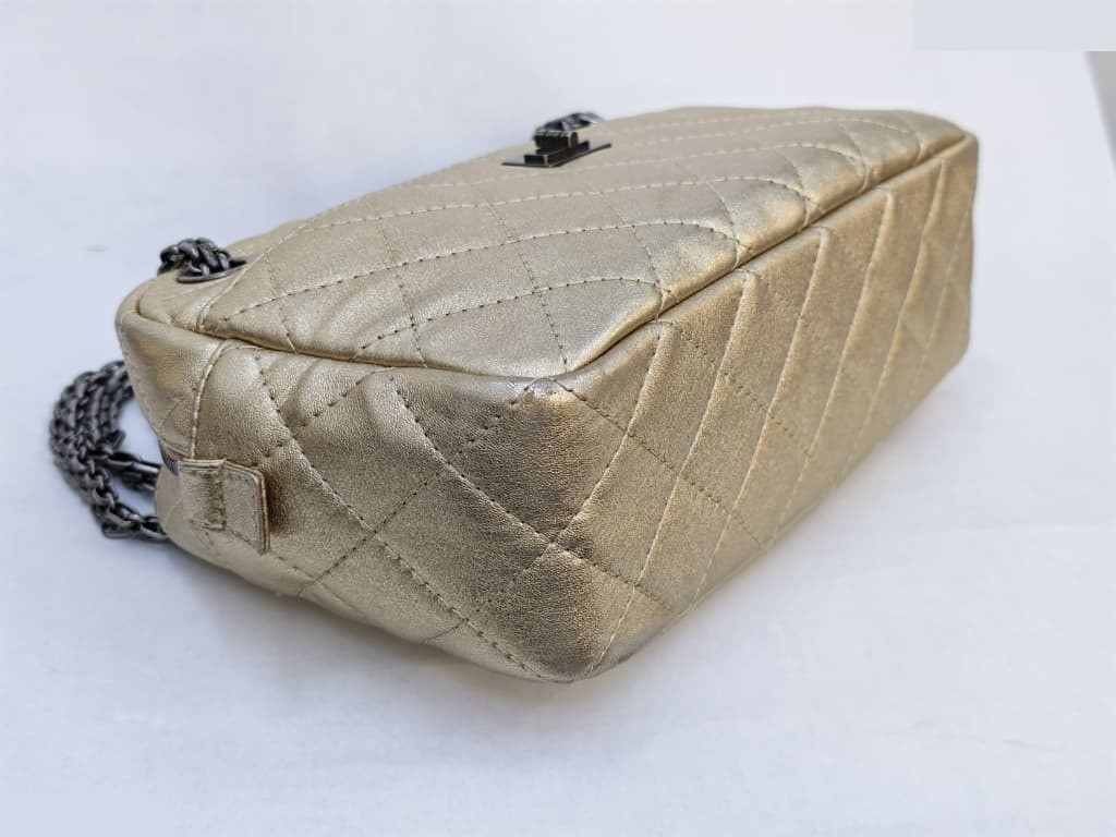 REISSUE METALLIC GOLD QUILTED RHW — view 3