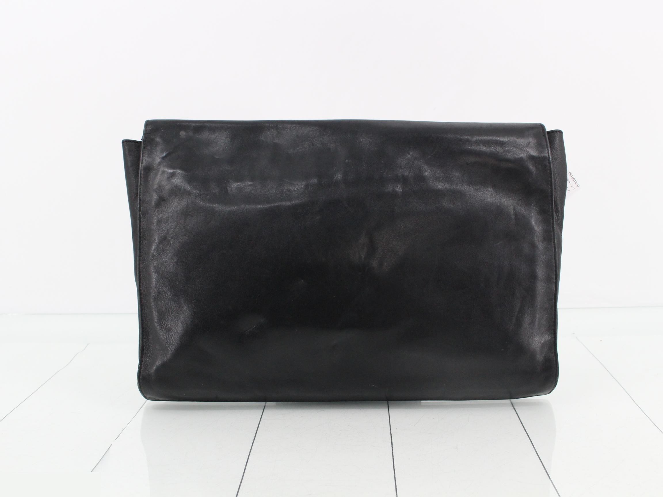Leather clutch bag — view 2