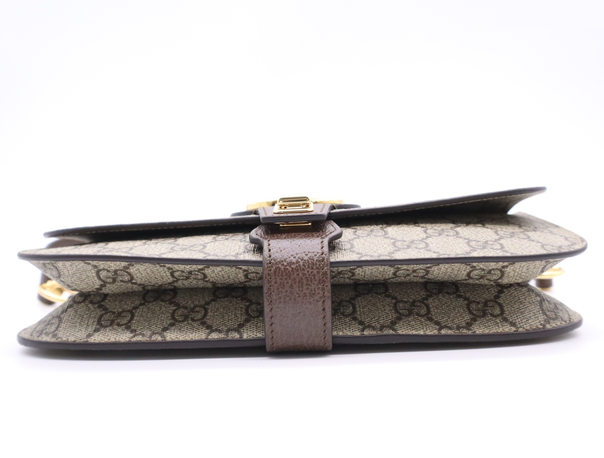 GG Supreme Blondie Belt Bag, Brown, Gold Hardware — view 4